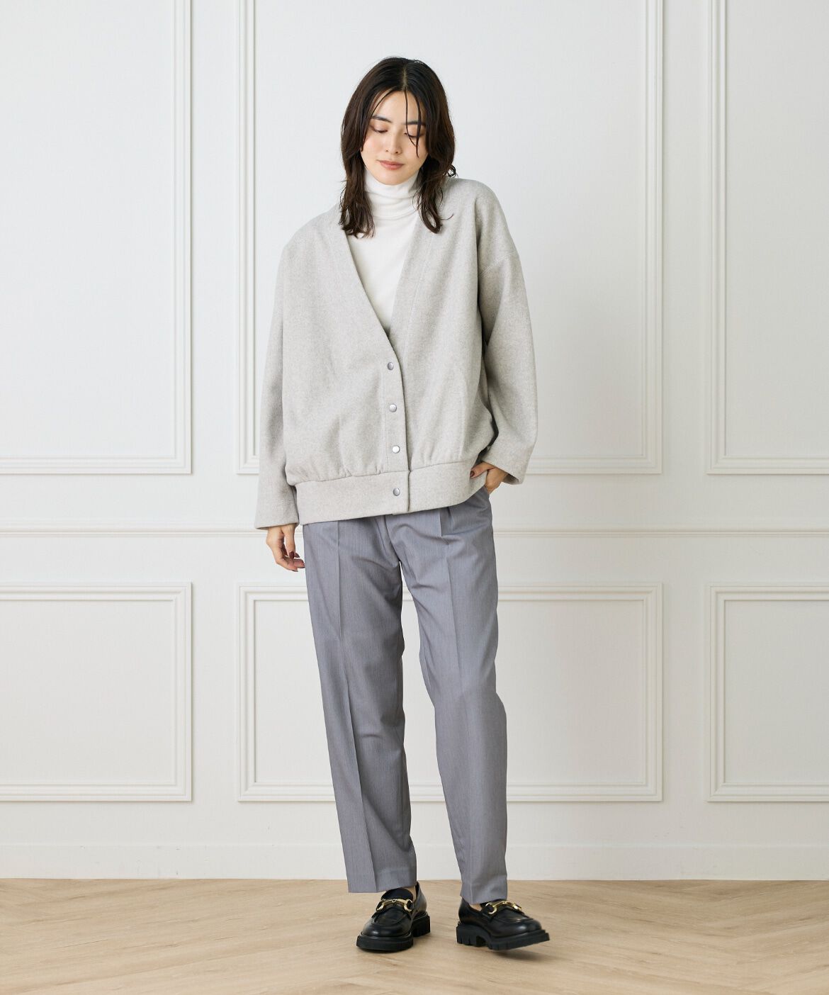 DAY by DAY it&rsquo;s international「タックテーパードパンツ《TRストレッチ》」|スラックス|