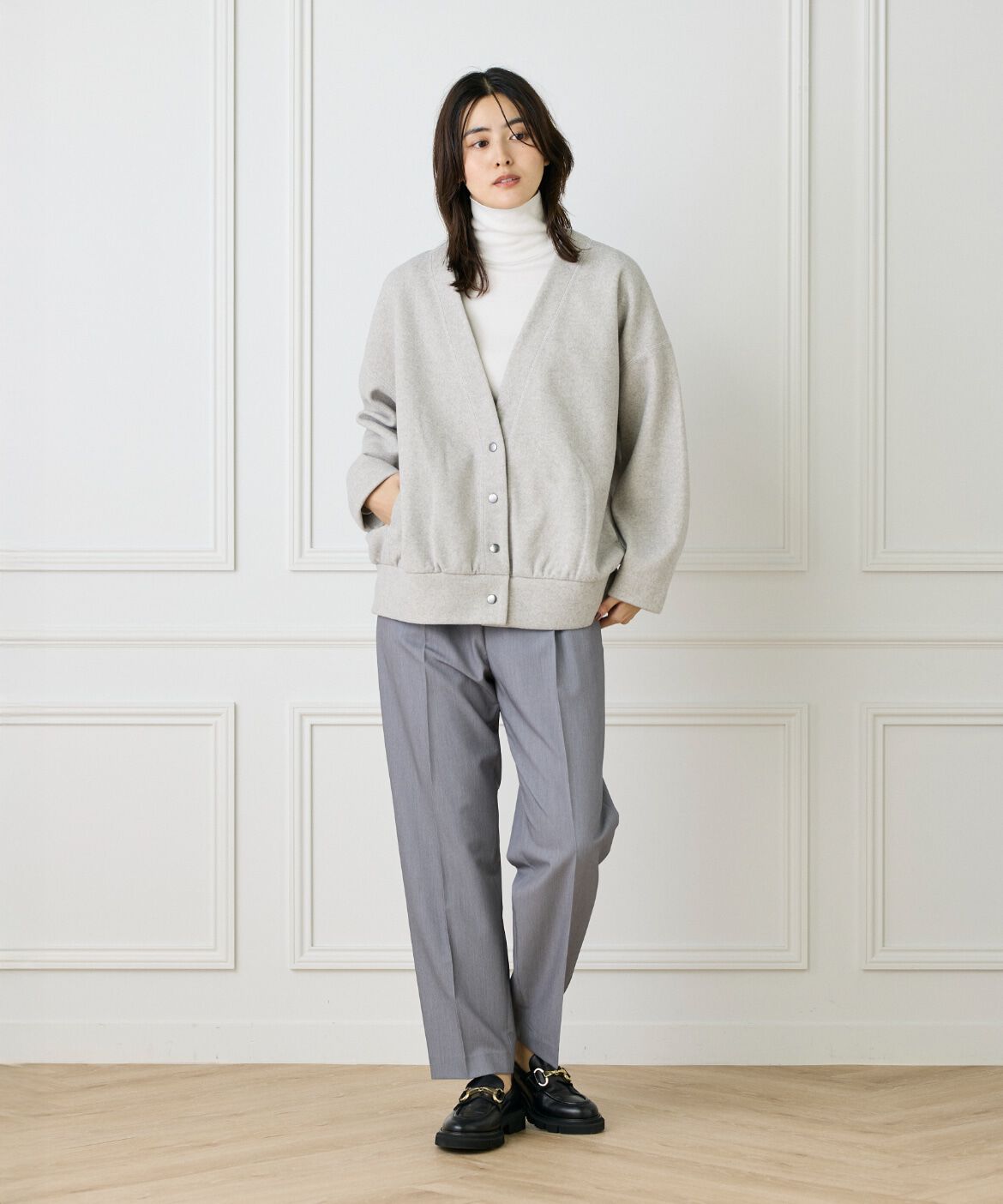 DAY by DAY it&rsquo;s international「タックテーパードパンツ《TRストレッチ》」|スラックス|