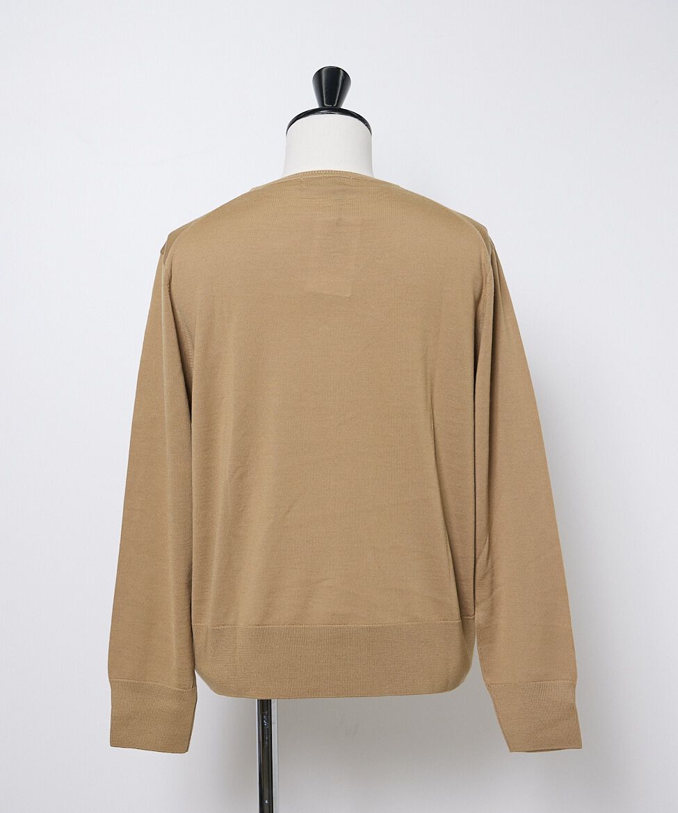 INED「FF30ゲージ Vネックニット」|ニット・セーター|