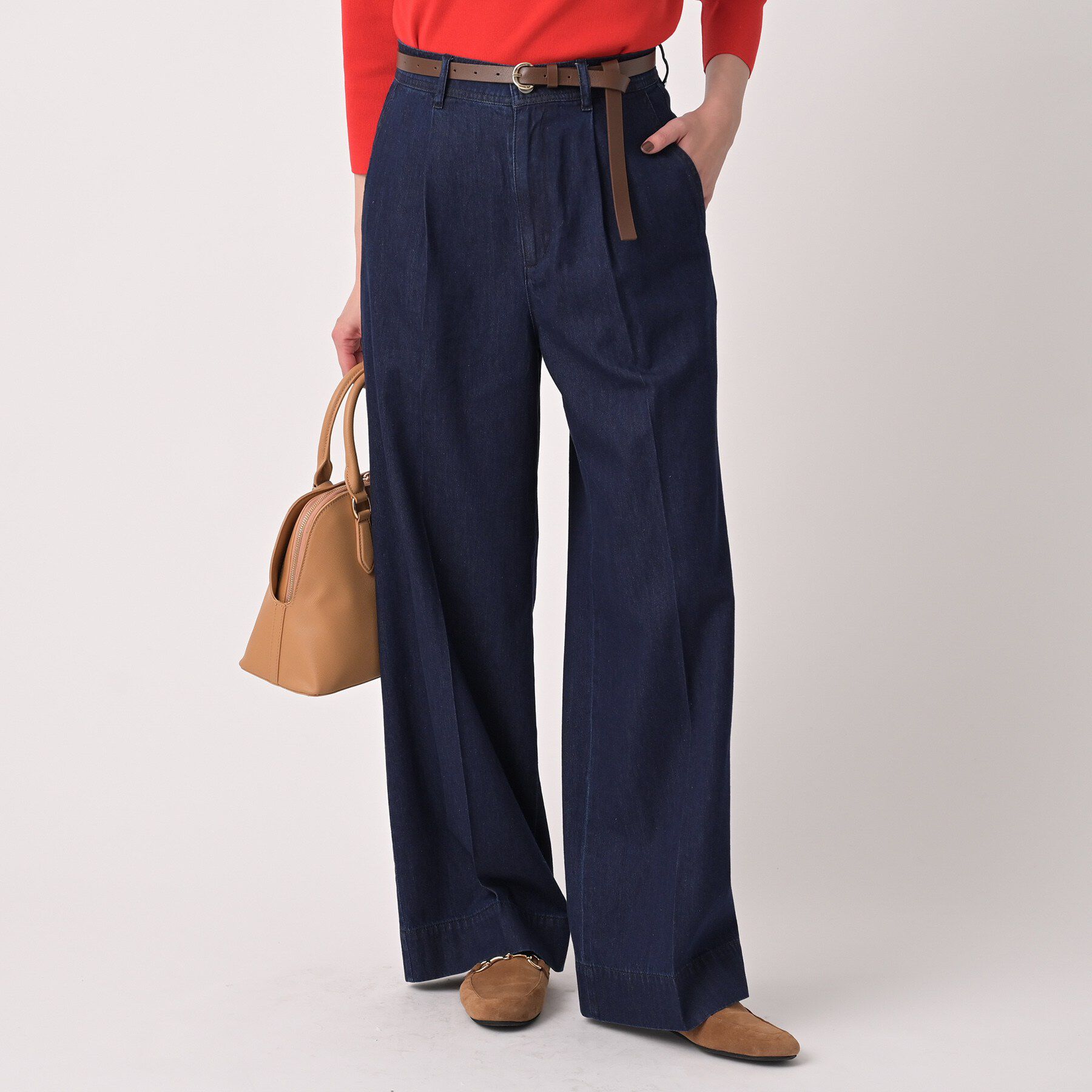 UNTITLED「ライトウェイトデニムパンツ」|デニム|ブルー(093)