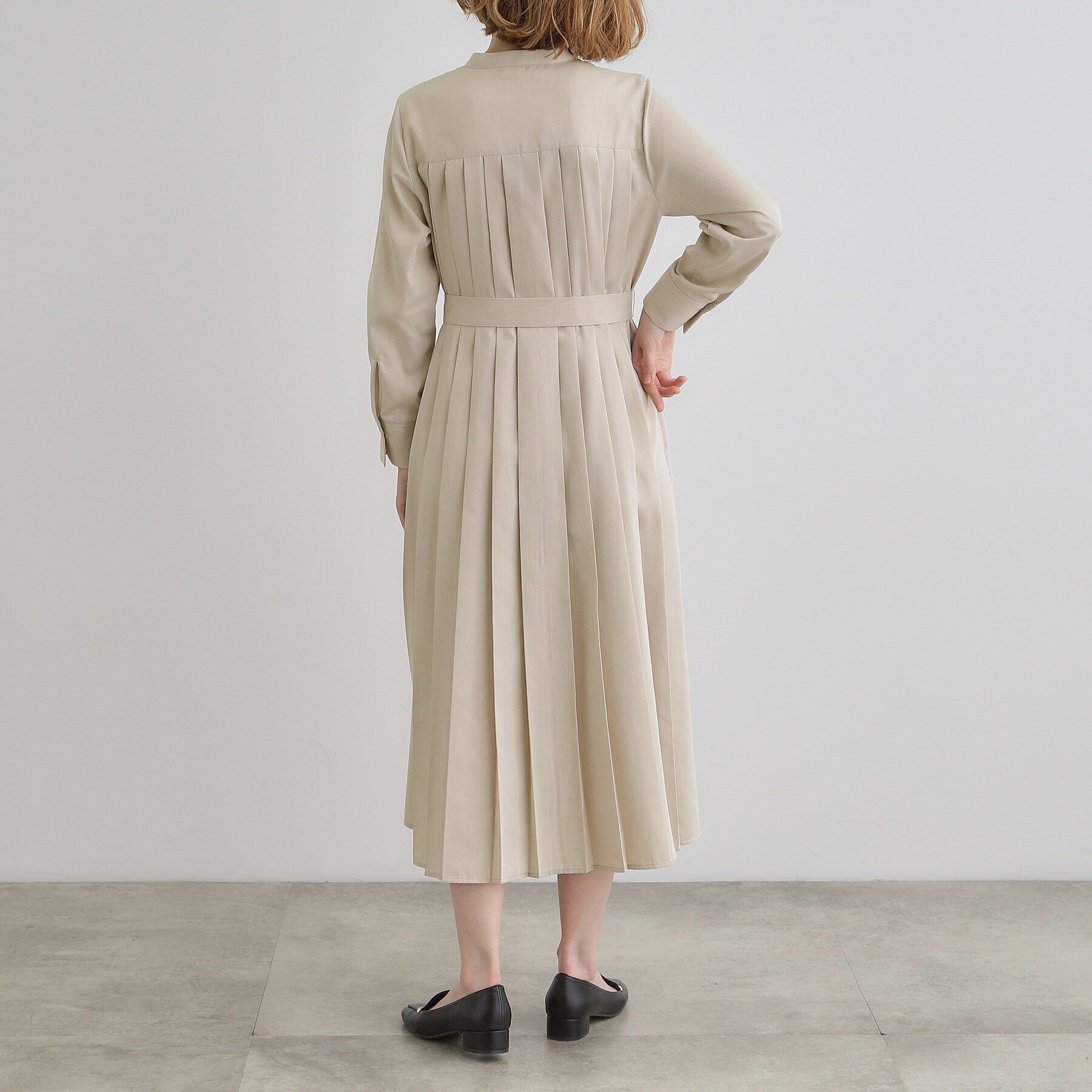 grove「バックプリーツシャツワンピース」|ワンピース|