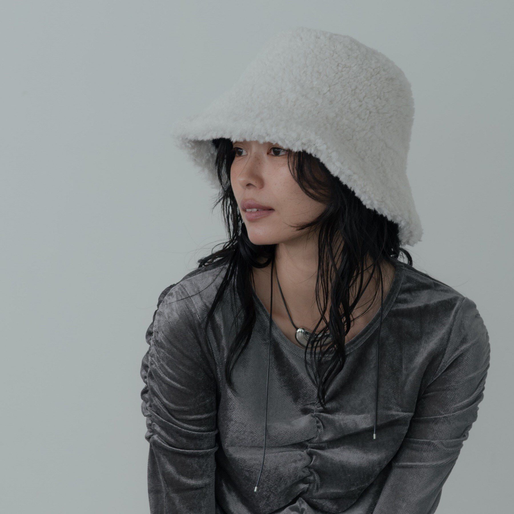 GALLEST「ボアバケットハット」|ハット|