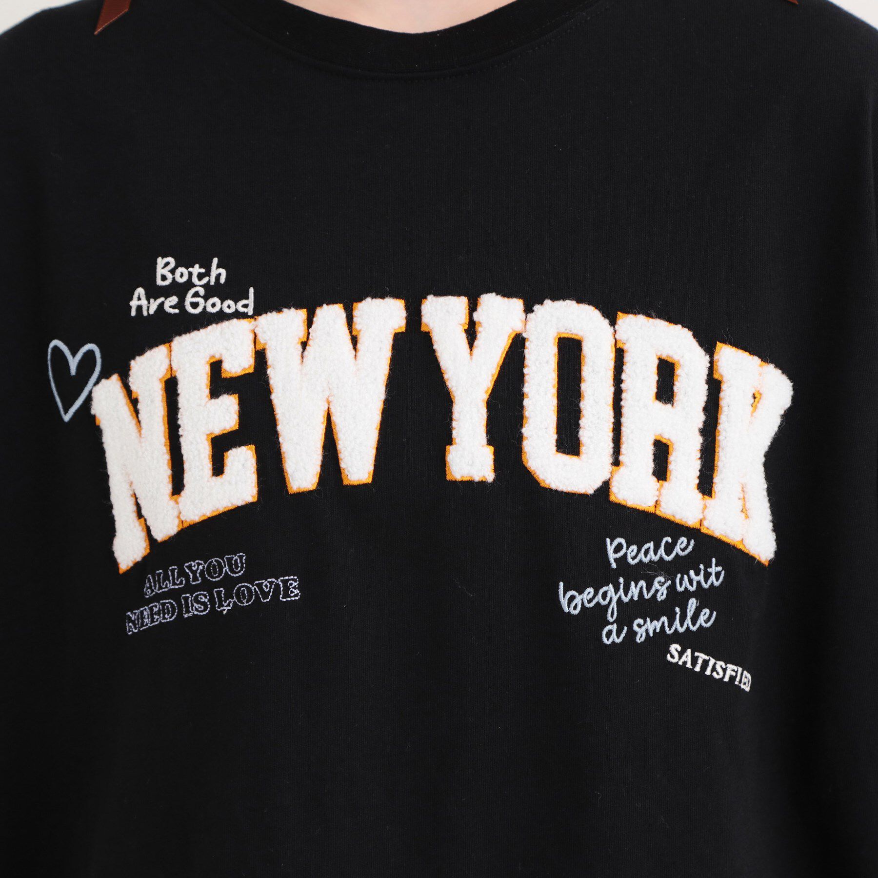 PINK-latte「さがら刺繍ビッグTシャツ」|Tシャツ・カットソー|