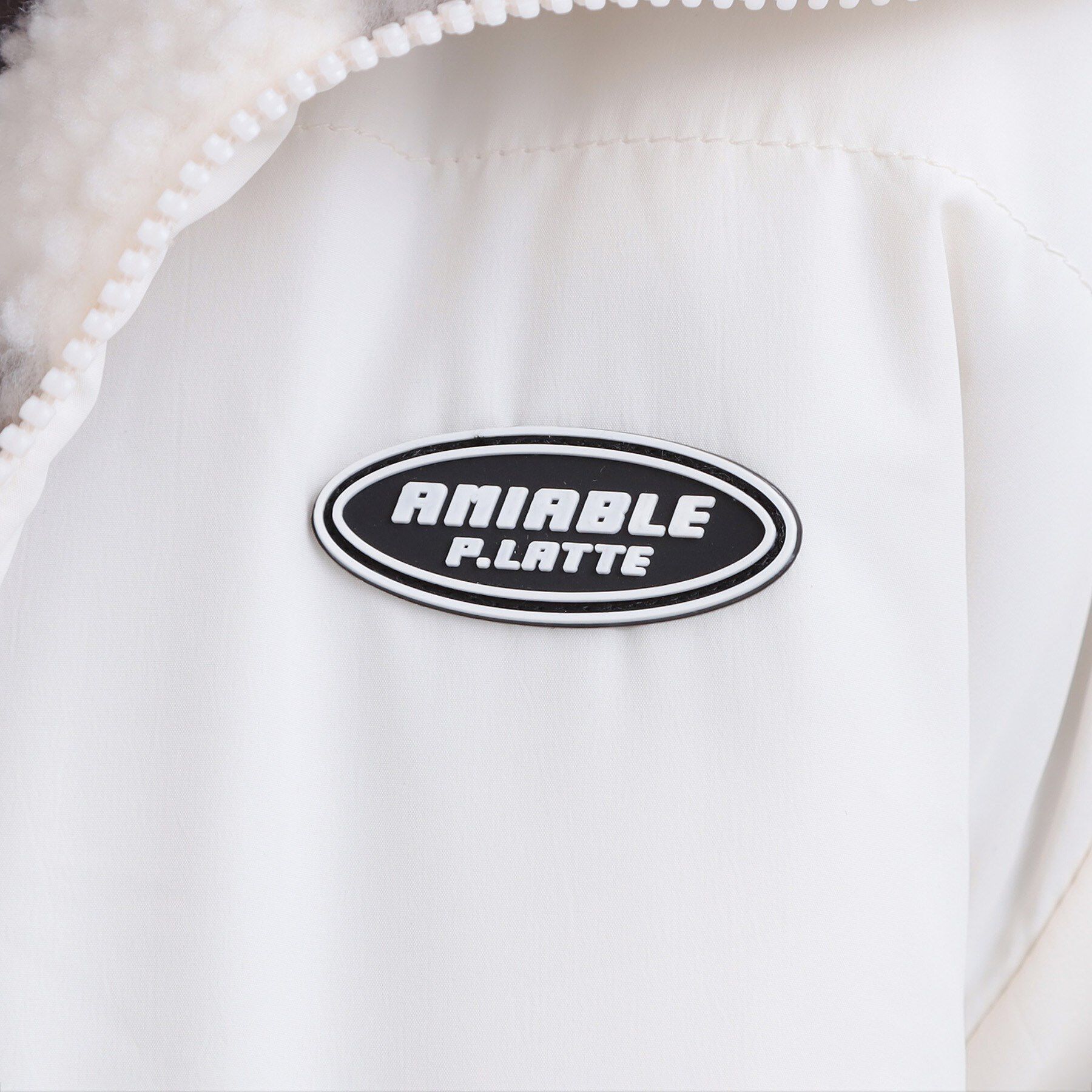 PINK-latte「ボアリバーシブルブルゾン」|ブルゾン・スタジャン|