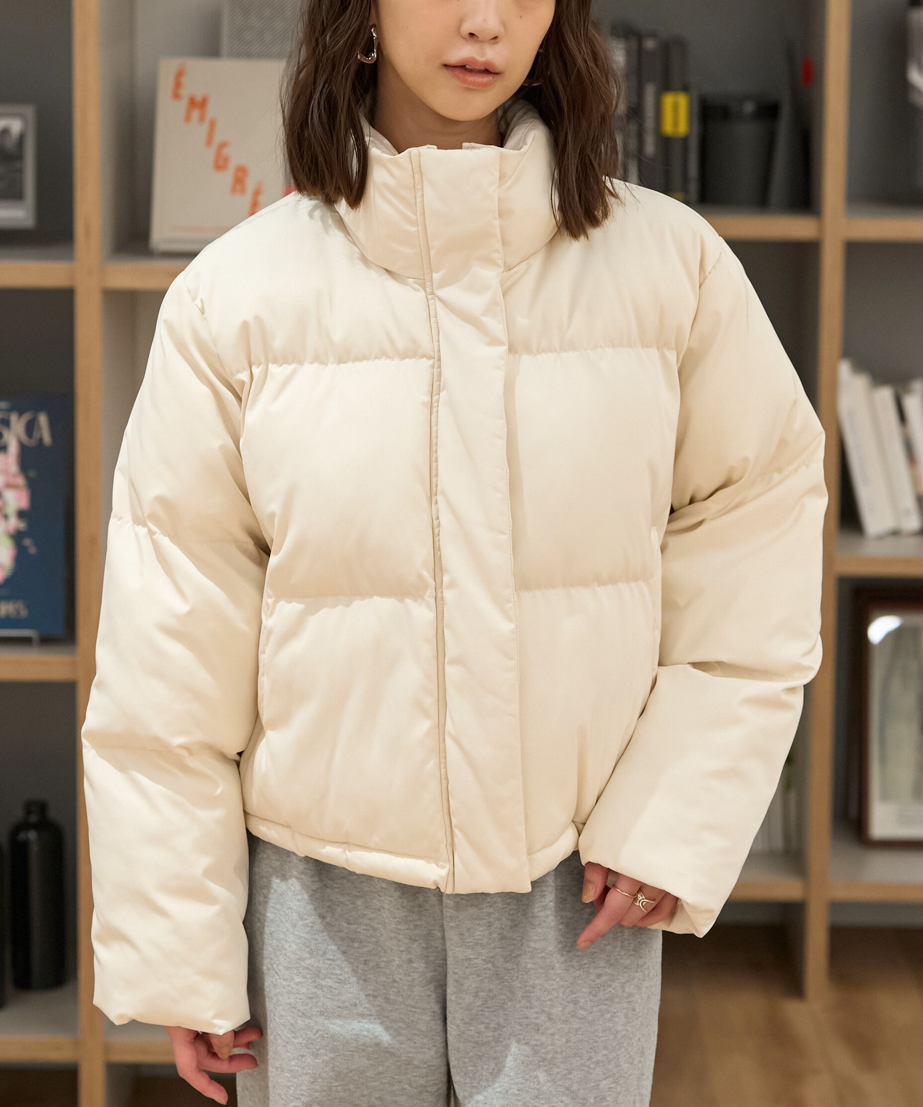  「スタンドショート中綿ブルゾン」|ブルゾン・スタジャン|