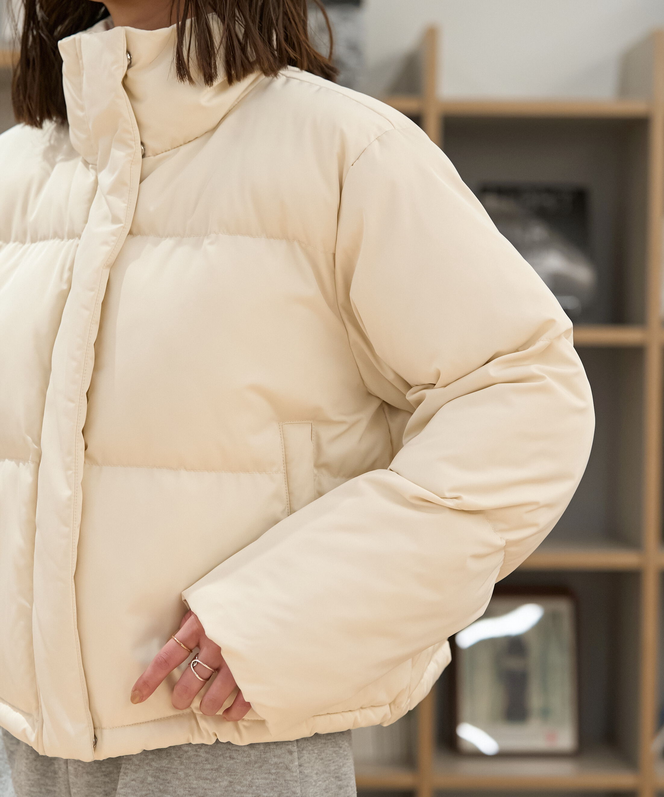  「スタンドショート中綿ブルゾン」|ブルゾン・スタジャン|