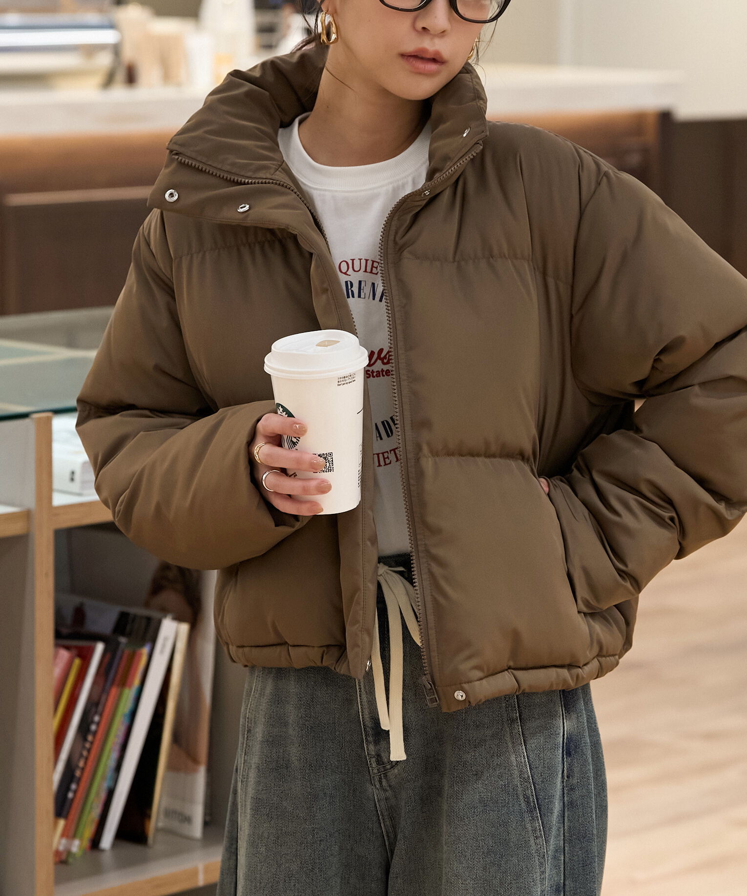  「スタンドショート中綿ブルゾン」|ブルゾン・スタジャン|