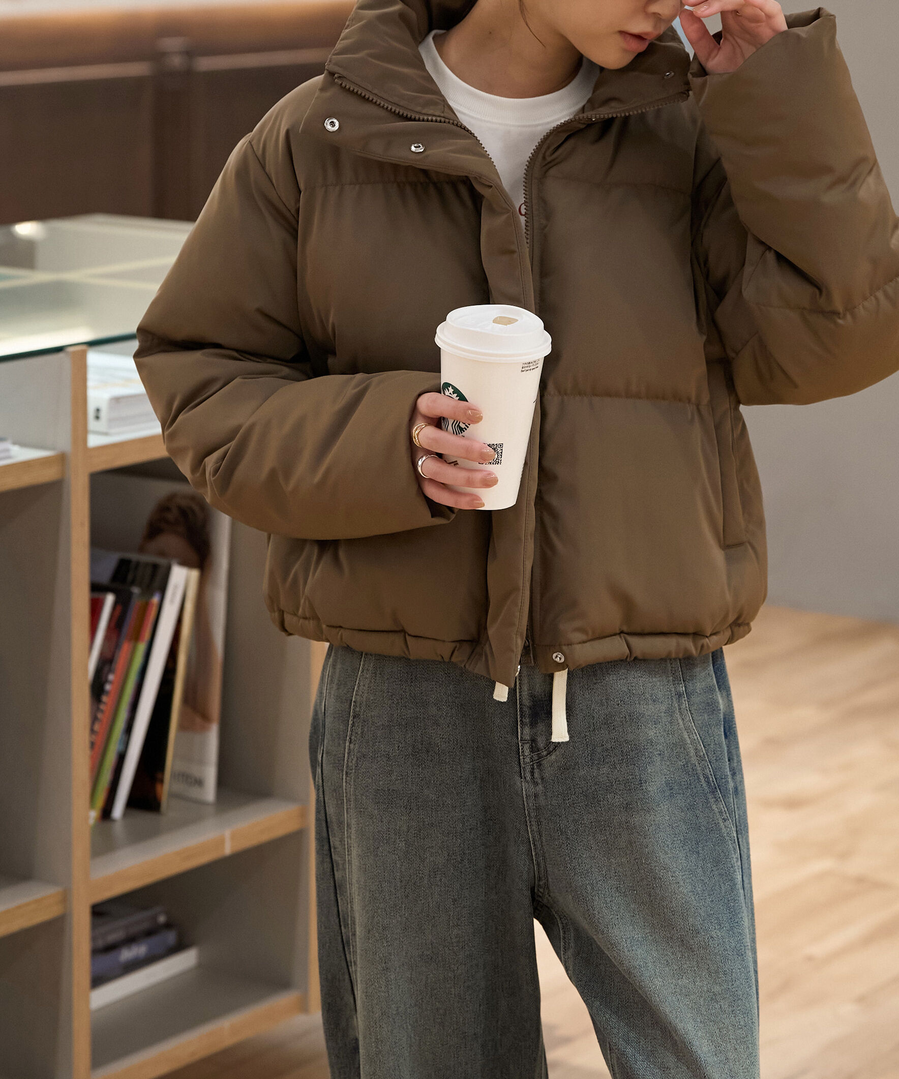  「スタンドショート中綿ブルゾン」|ブルゾン・スタジャン|