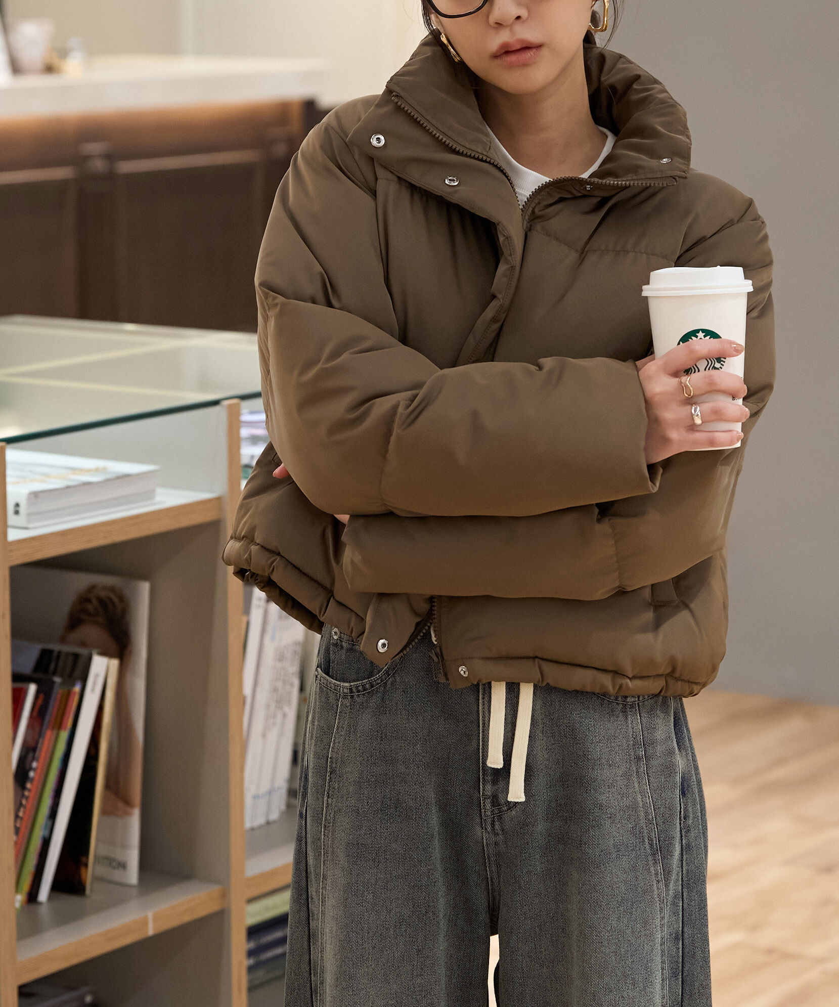  「スタンドショート中綿ブルゾン」|ブルゾン・スタジャン|