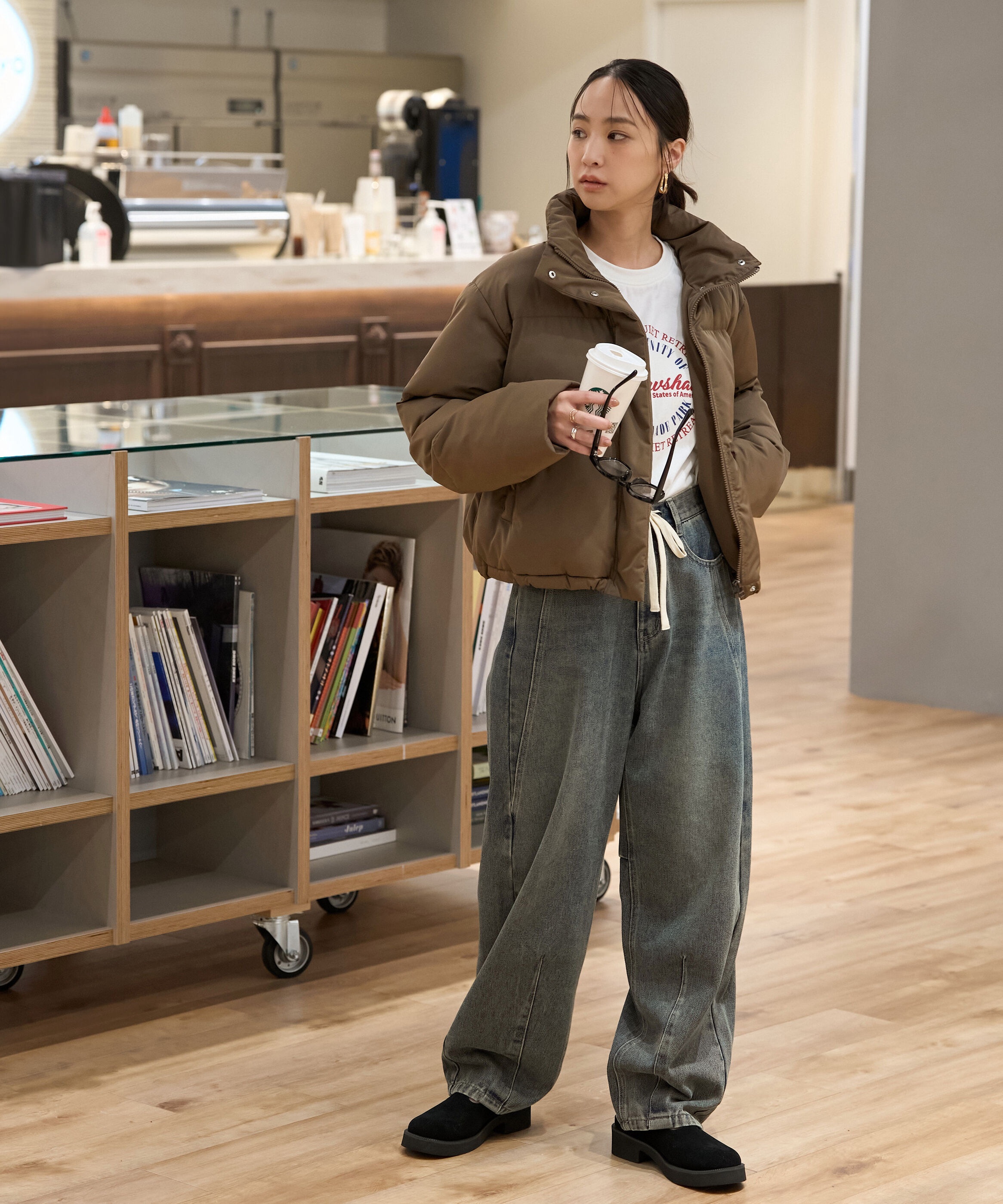  「スタンドショート中綿ブルゾン」|ブルゾン・スタジャン|