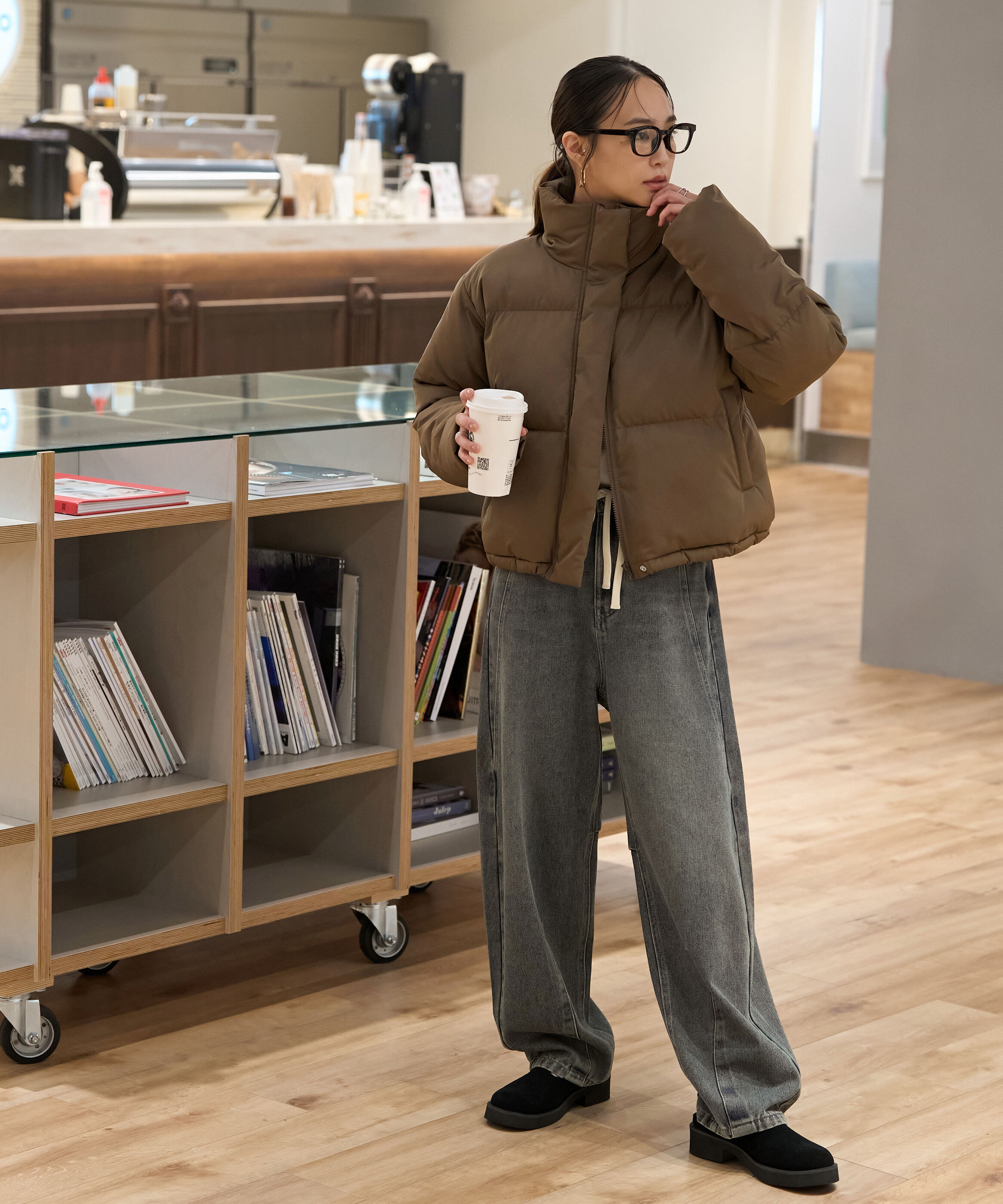  「スタンドショート中綿ブルゾン」|ブルゾン・スタジャン|