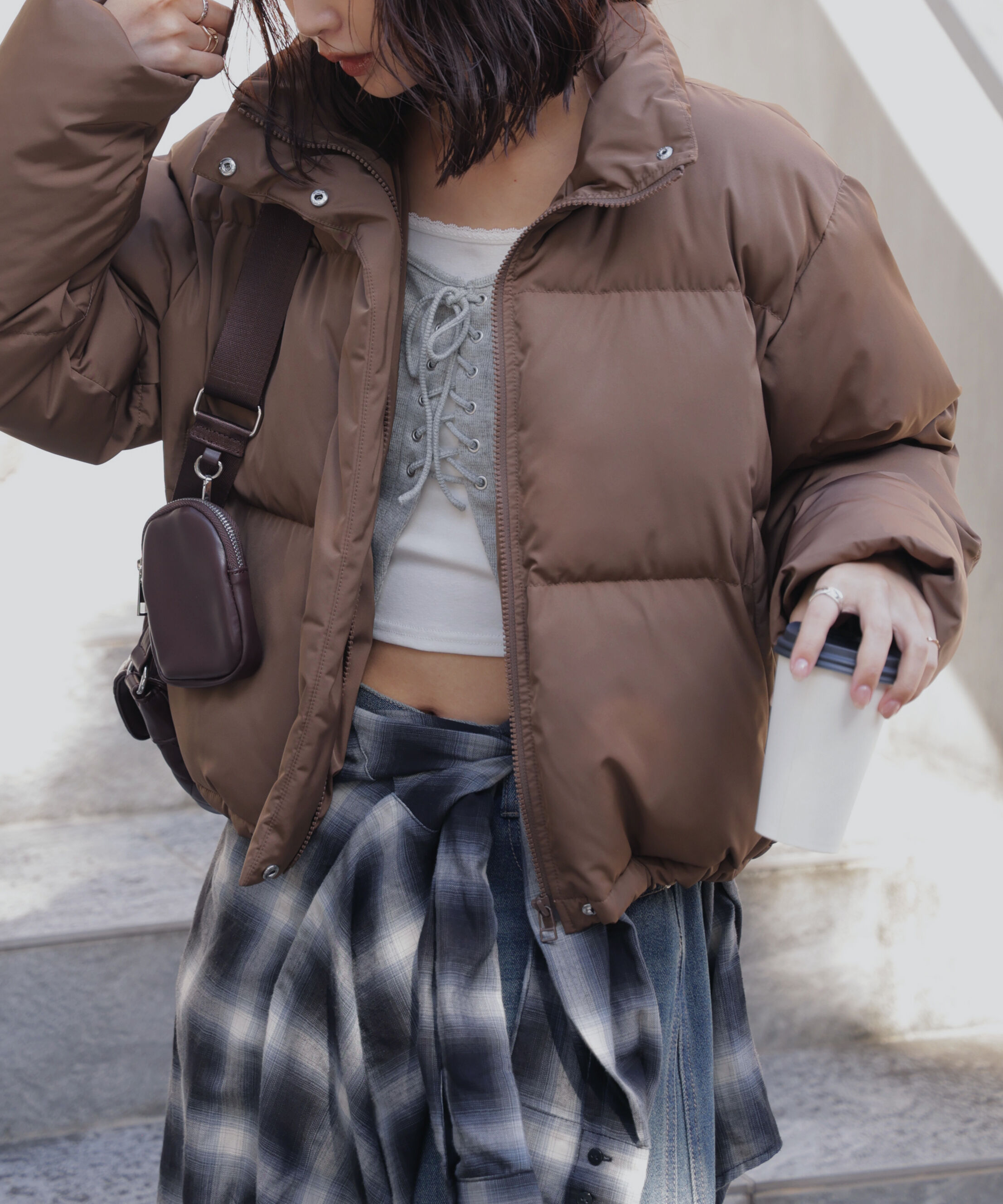  「スタンドショート中綿ブルゾン」|ブルゾン・スタジャン|