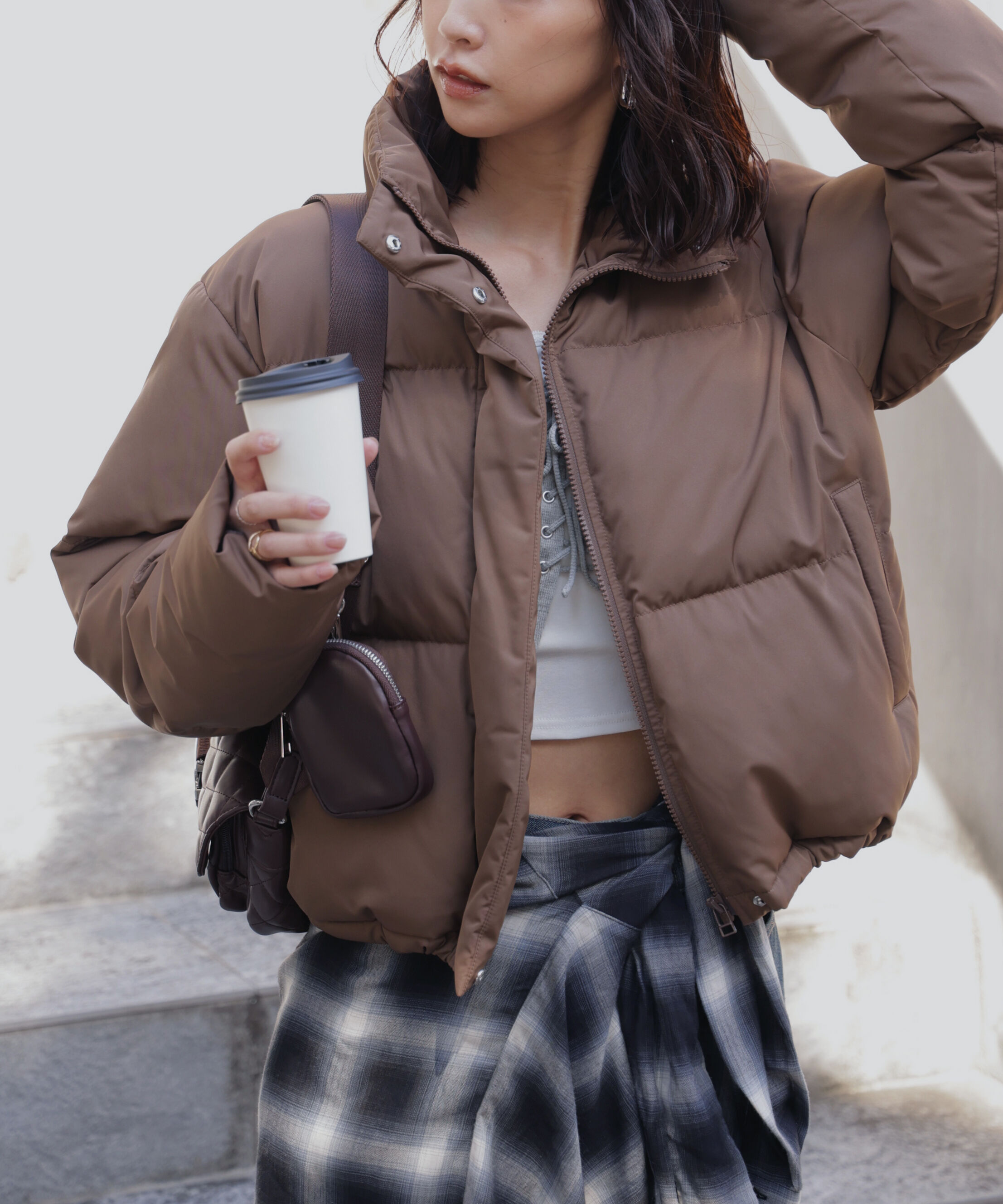  「スタンドショート中綿ブルゾン」|ブルゾン・スタジャン|