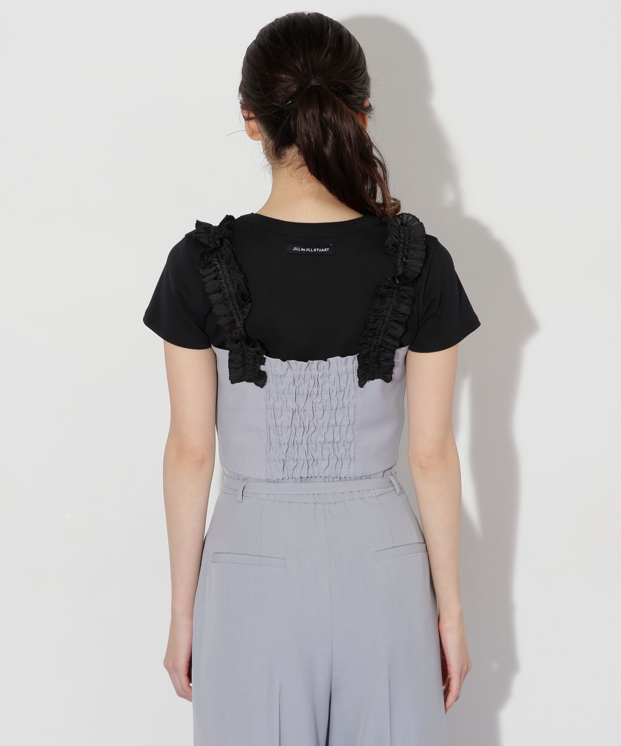  「〈セットアップ対応〉フリルショルダービスチェ」|シャツ・ブラウス|