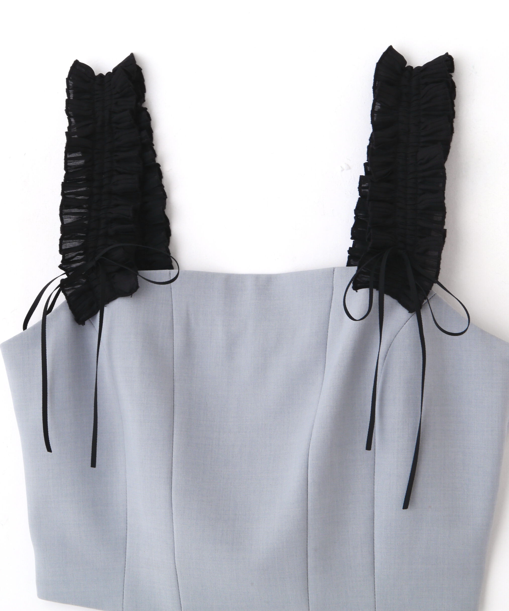  「〈セットアップ対応〉フリルショルダービスチェ」|シャツ・ブラウス|