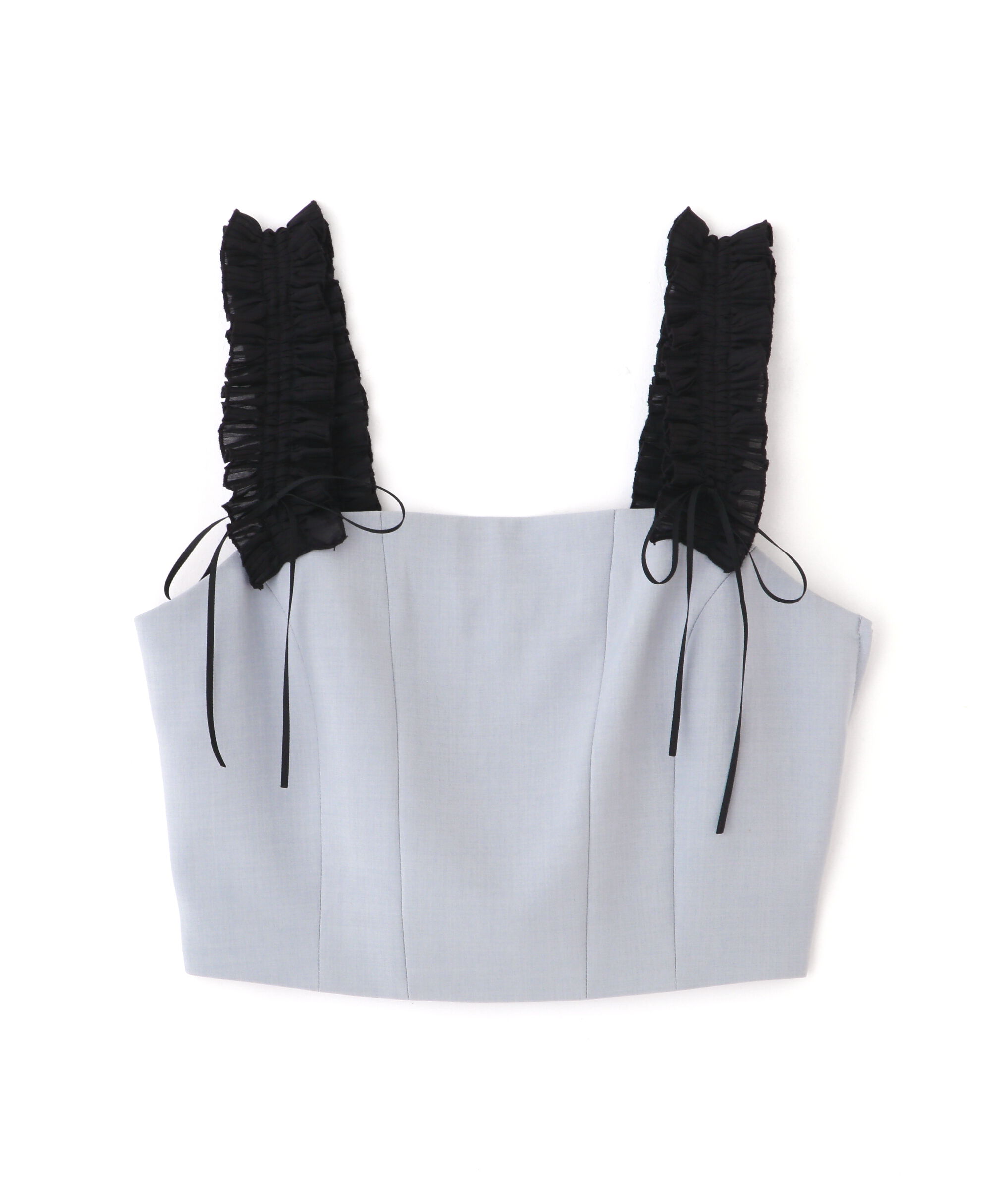  「〈セットアップ対応〉フリルショルダービスチェ」|シャツ・ブラウス|