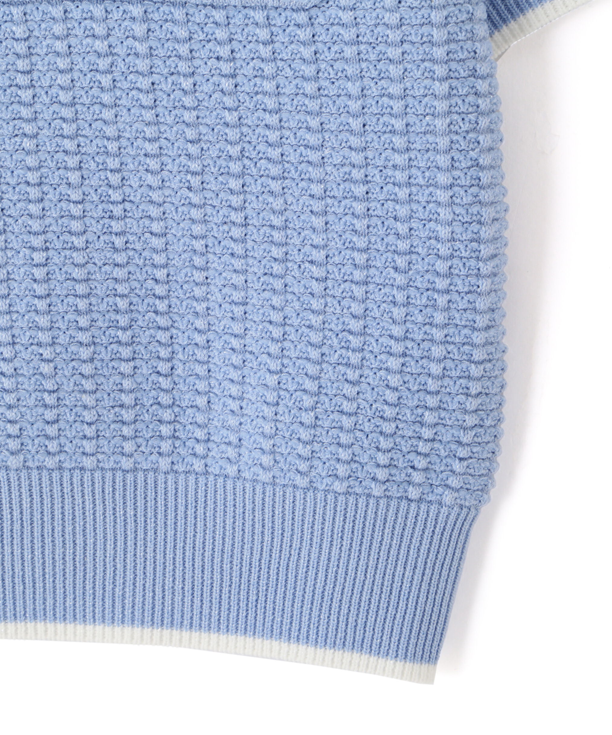  「半袖ツイードニットカーディガン」|ニット・セーター|