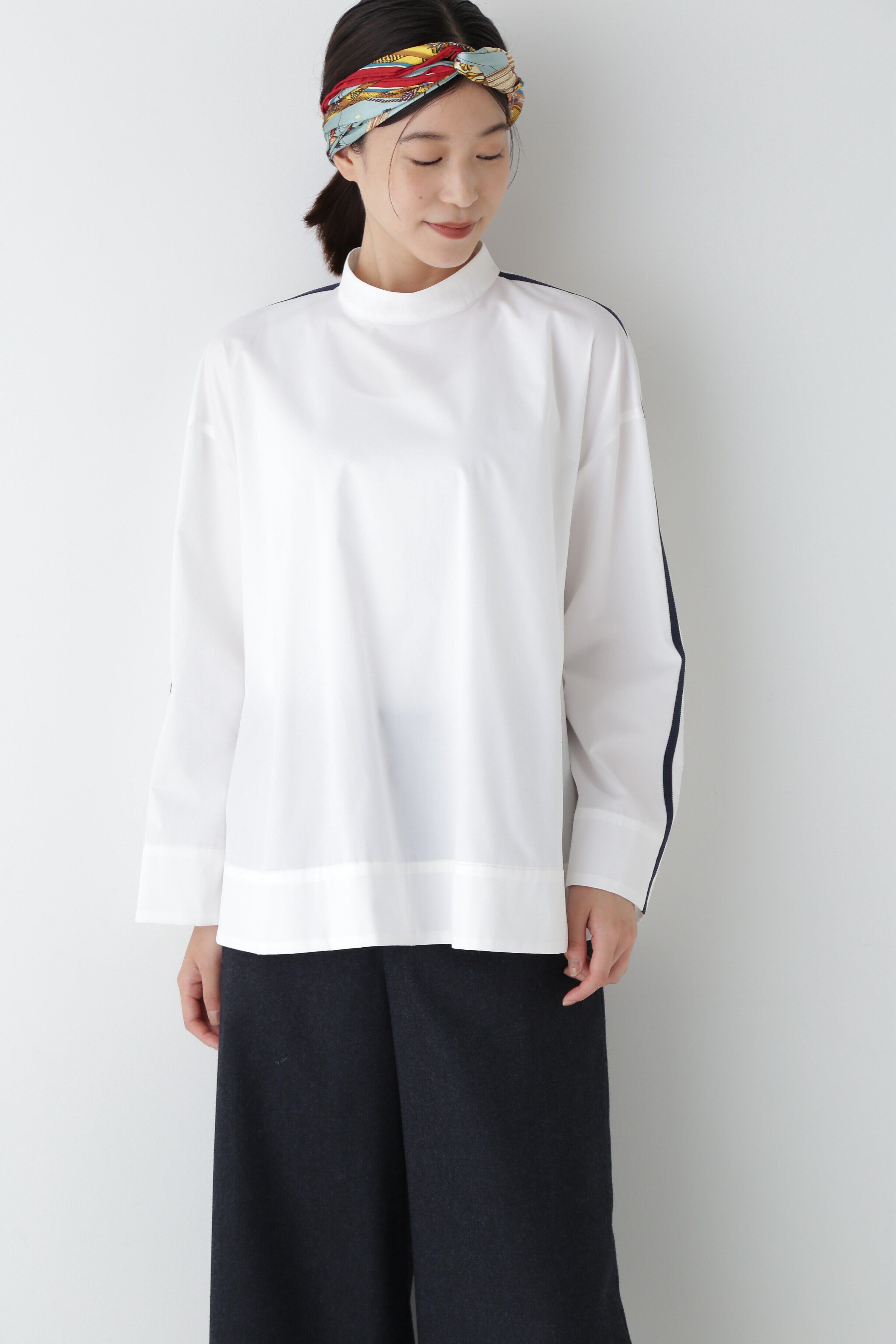  「◆タイプライターライン入ボリュームブラウス」|シャツ・ブラウス|