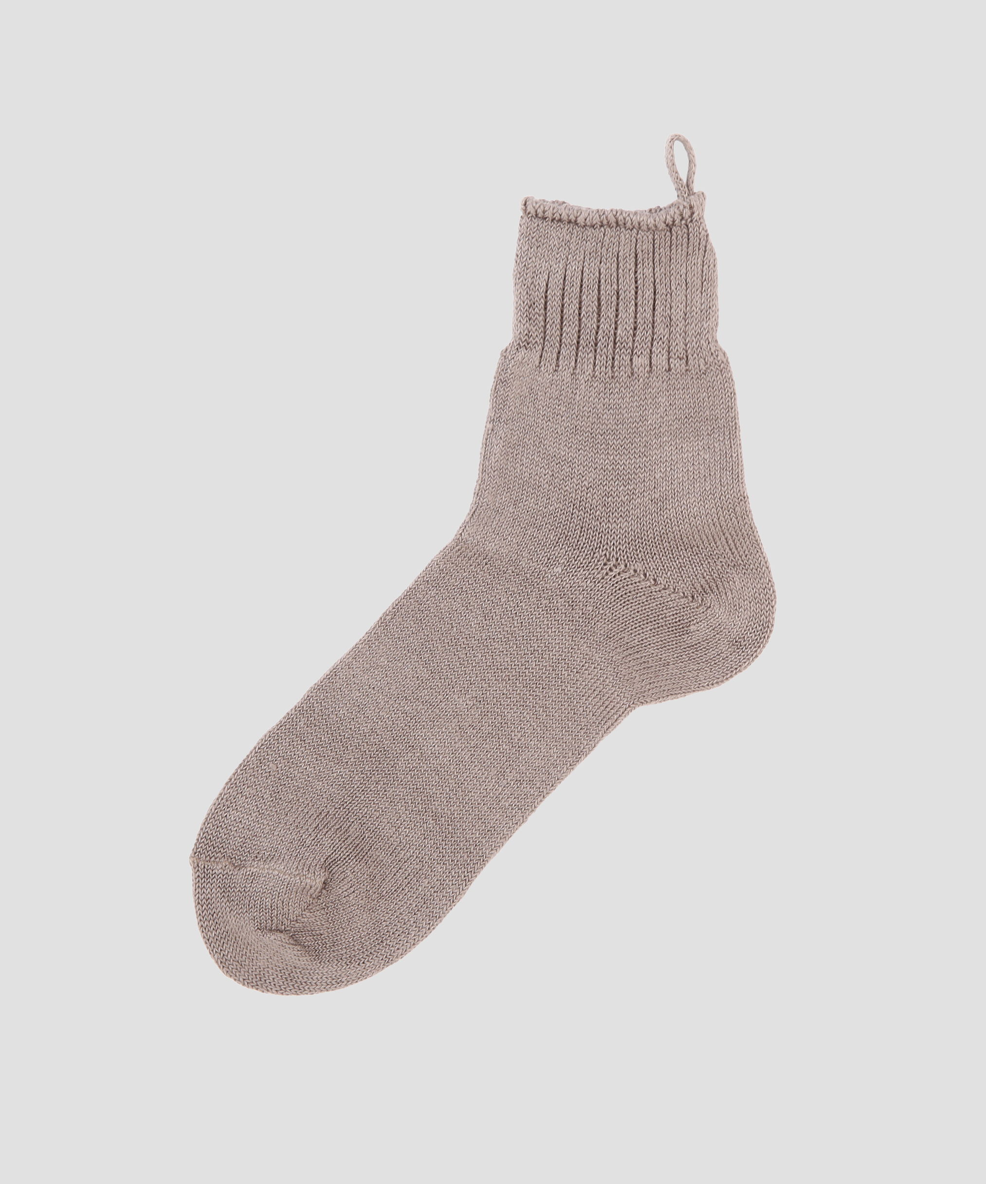 MARGARET HOWELL HOUSEHOLDGOODS「LINEN SOCK」|ソックス|MOCHA3