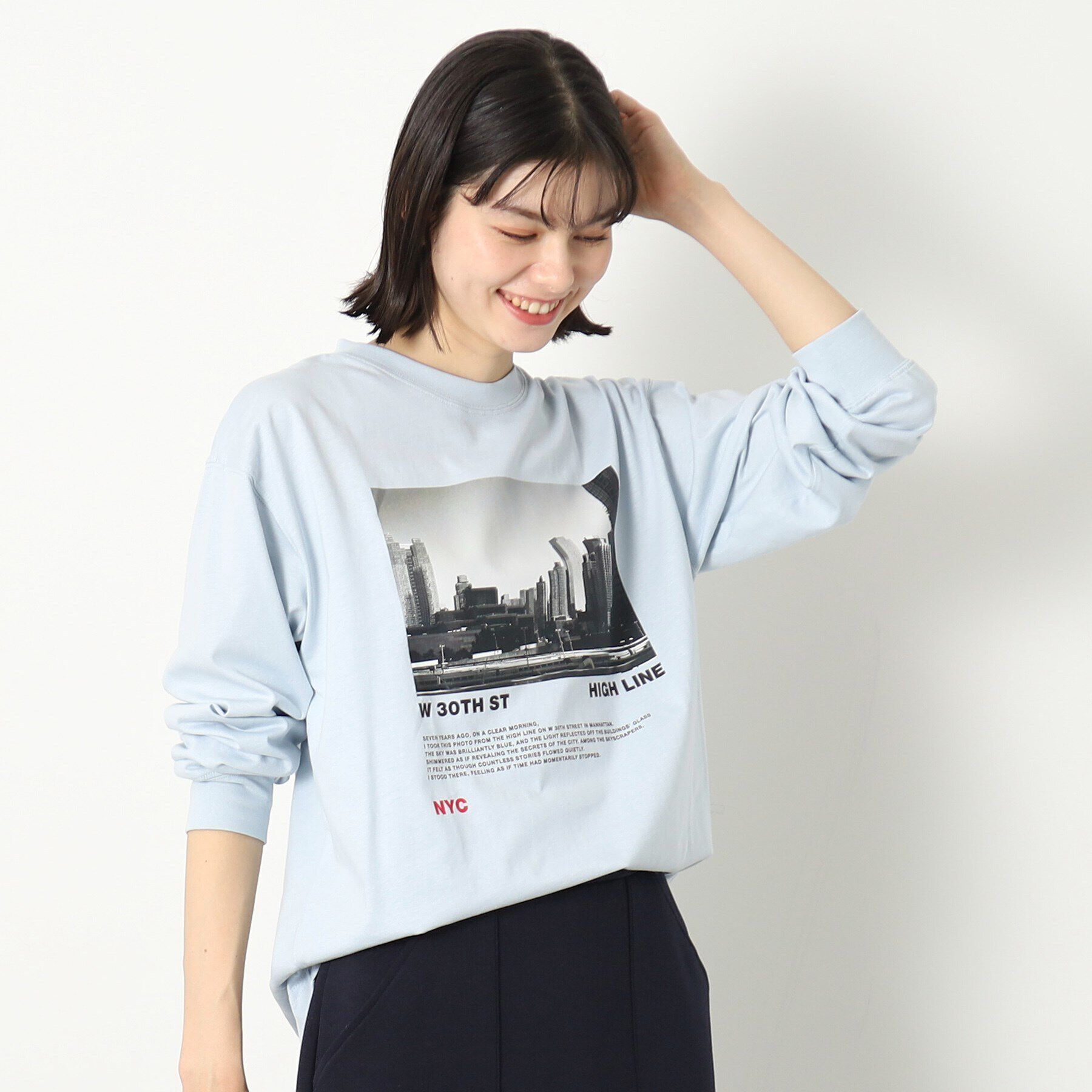 Dessin「【ユニセックス・洗える】フォトプリントロングスリーブTシャツ」|Tシャツ・カットソー|