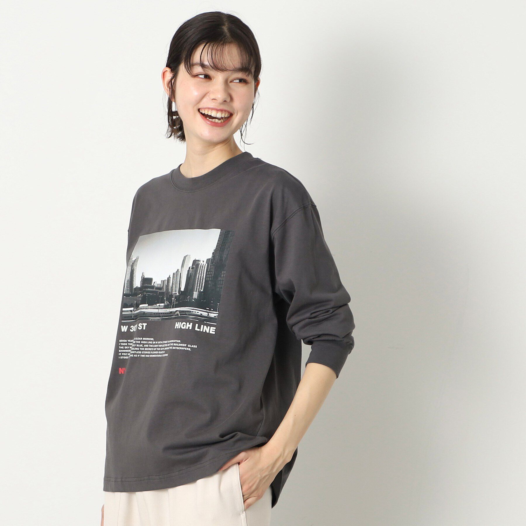 Dessin「【ユニセックス・洗える】フォトプリントロングスリーブTシャツ」|Tシャツ・カットソー|