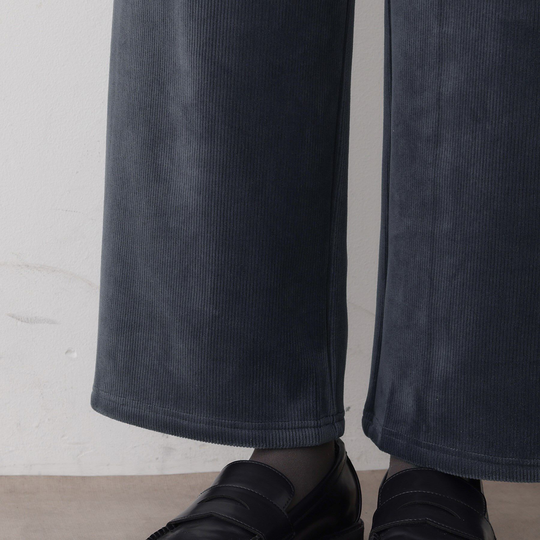 Dessin「【洗える/ウエストゴム】裏起毛コーデュロイイージーパンツ」|その他|