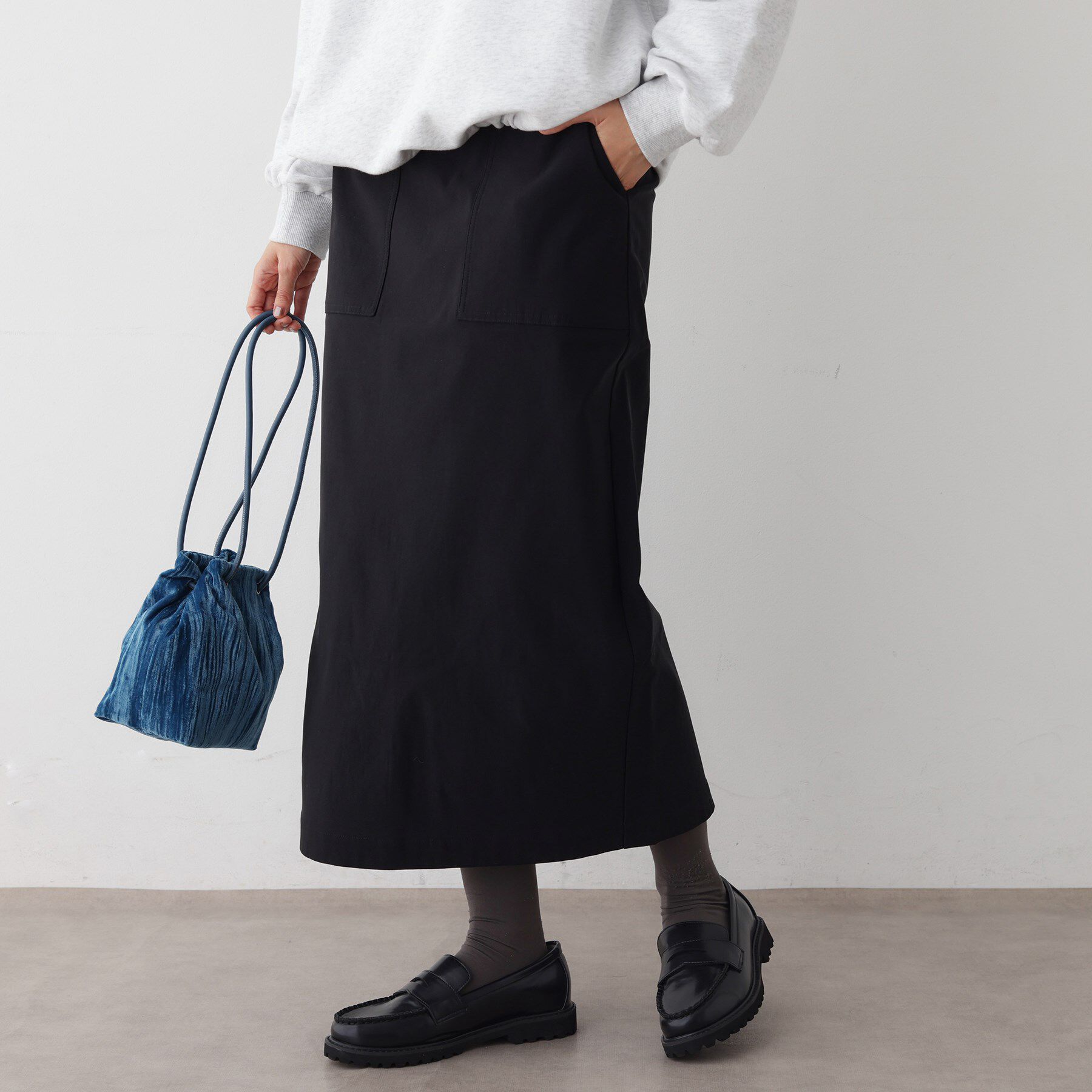 Dessin「【洗える/ウエストゴム】Iラインイージースカート」|スカート|