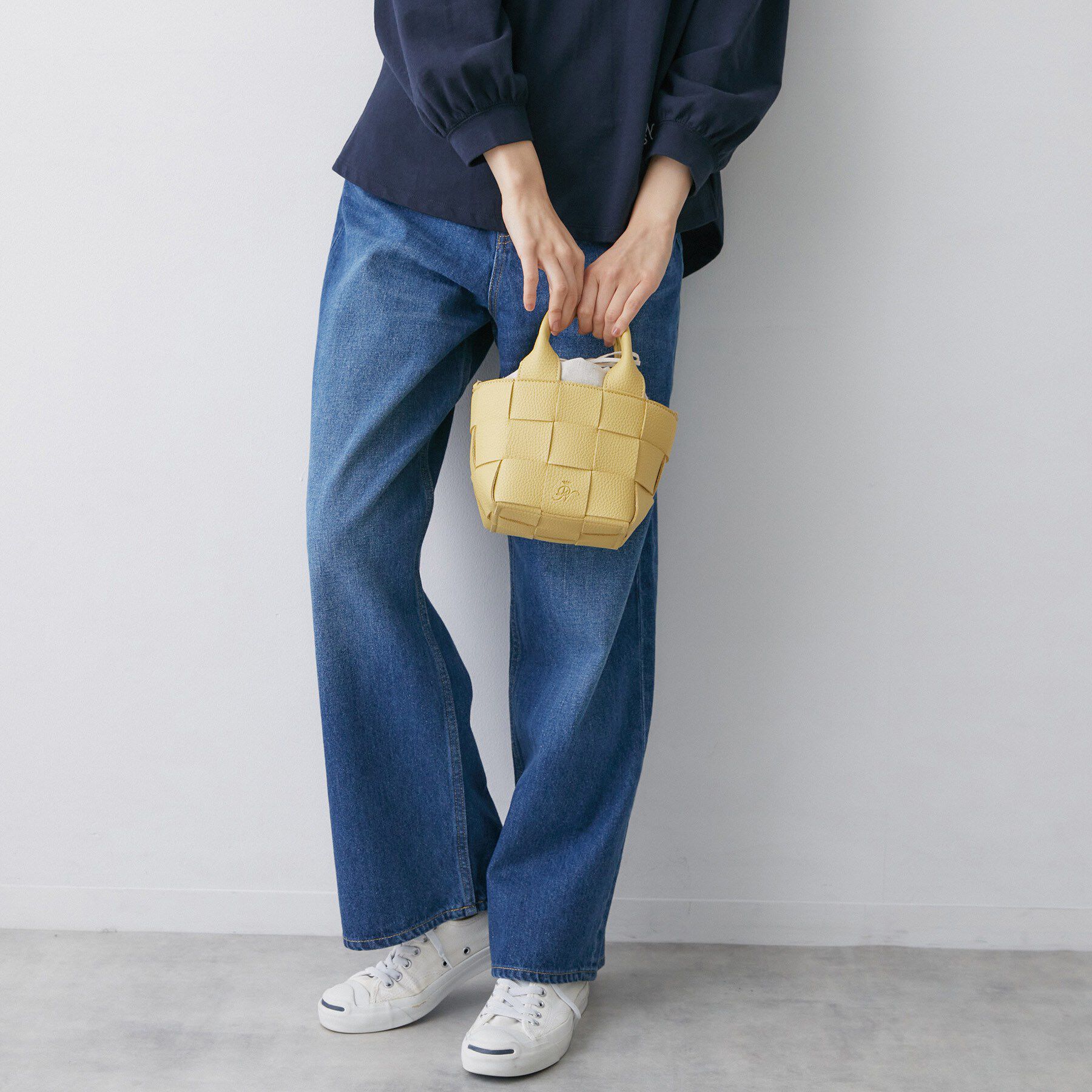 Dessin「【2WAY/軽量】メッシュシリーズミニトートバッグ」|トートバッグ|ライトイエロー(03