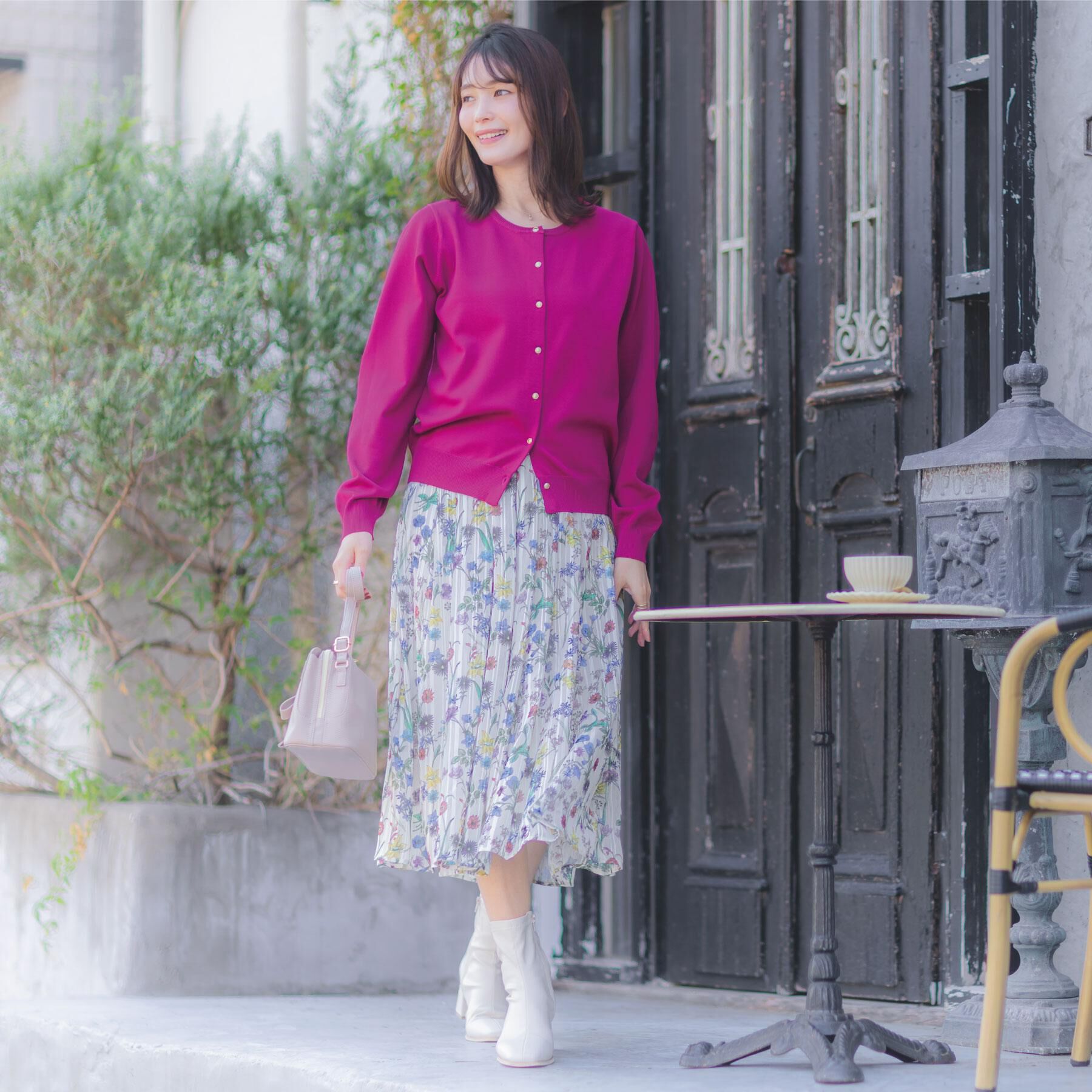 ITS&rsquo;DEMO「【縮みに強い／洗濯機OK】クルーニットカーディガン」|カーディガン|