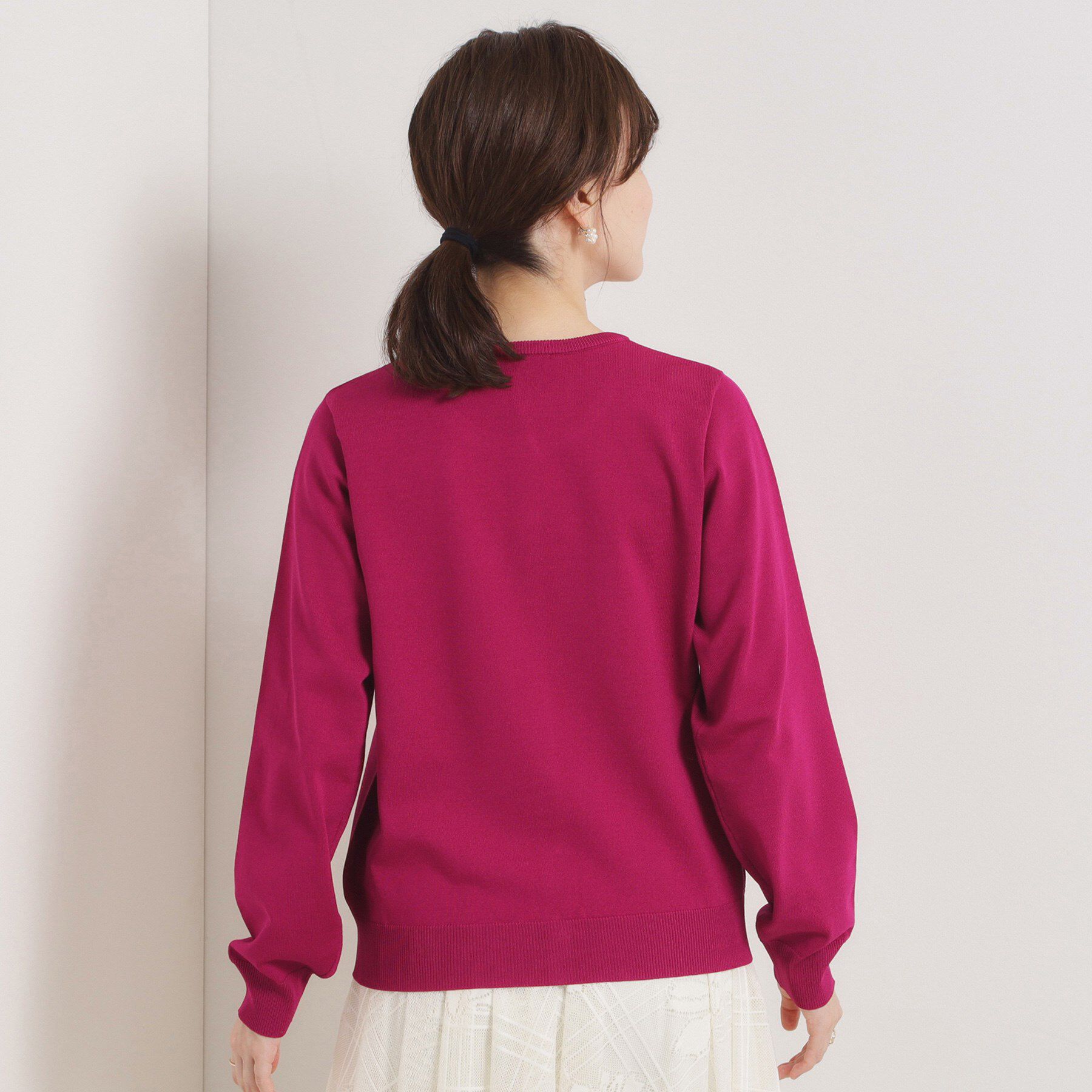 ITS&rsquo;DEMO「【縮みに強い／洗濯機OK】クルーニットカーディガン」|カーディガン|