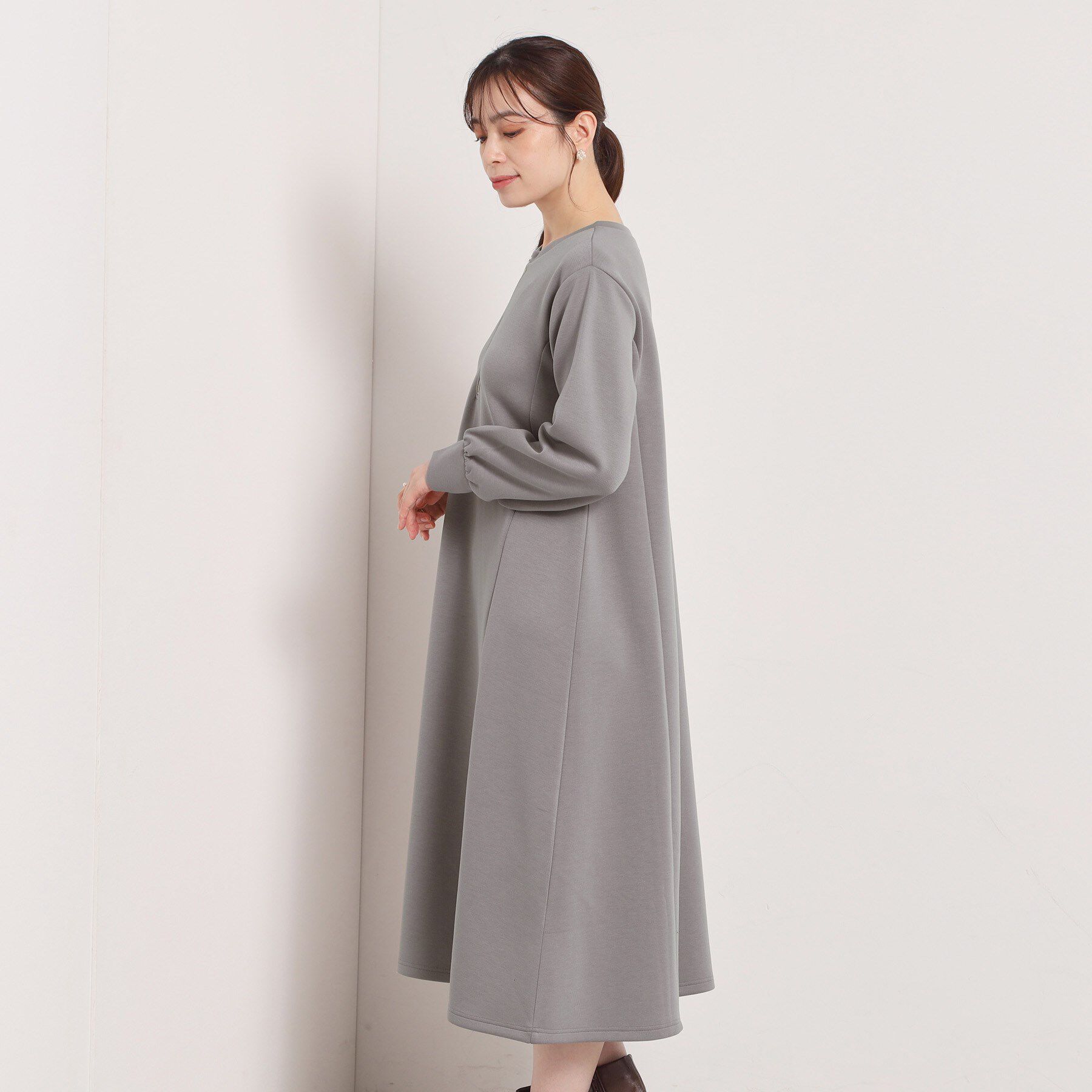 ITS&rsquo;DEMO「【洗濯機OK】フロントジップワンピース」|ワンピース|