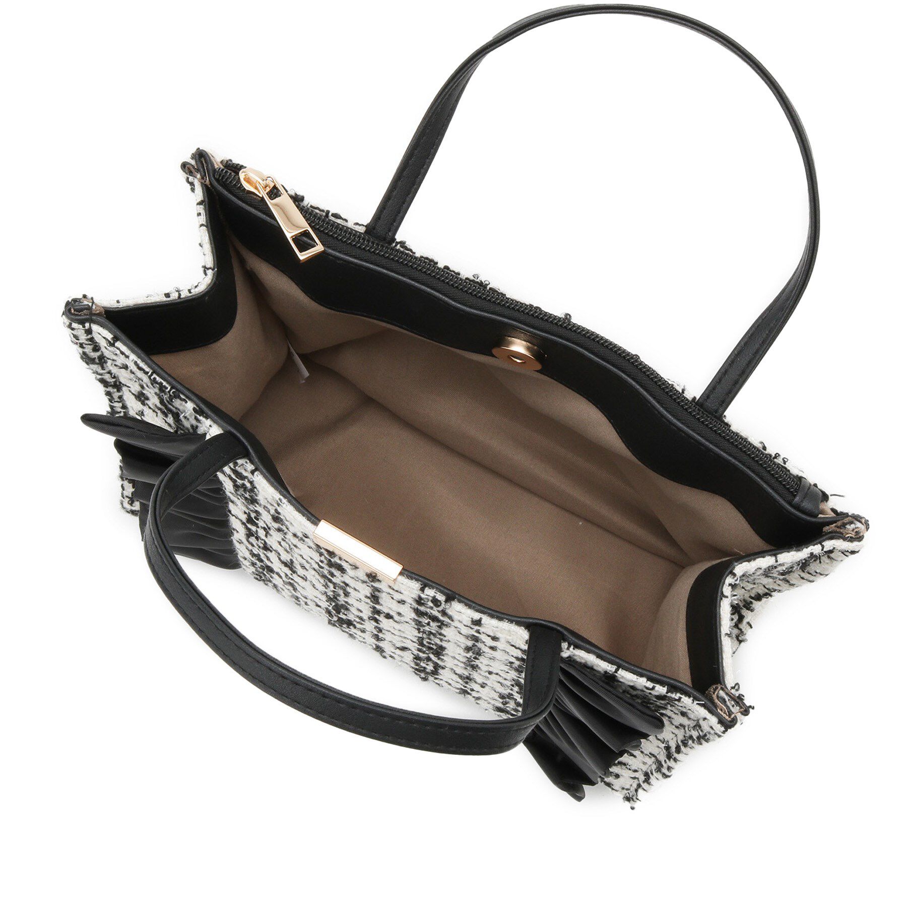 ITS&rsquo;DEMO「フリルツイードミニトート」|ハンドバッグ|