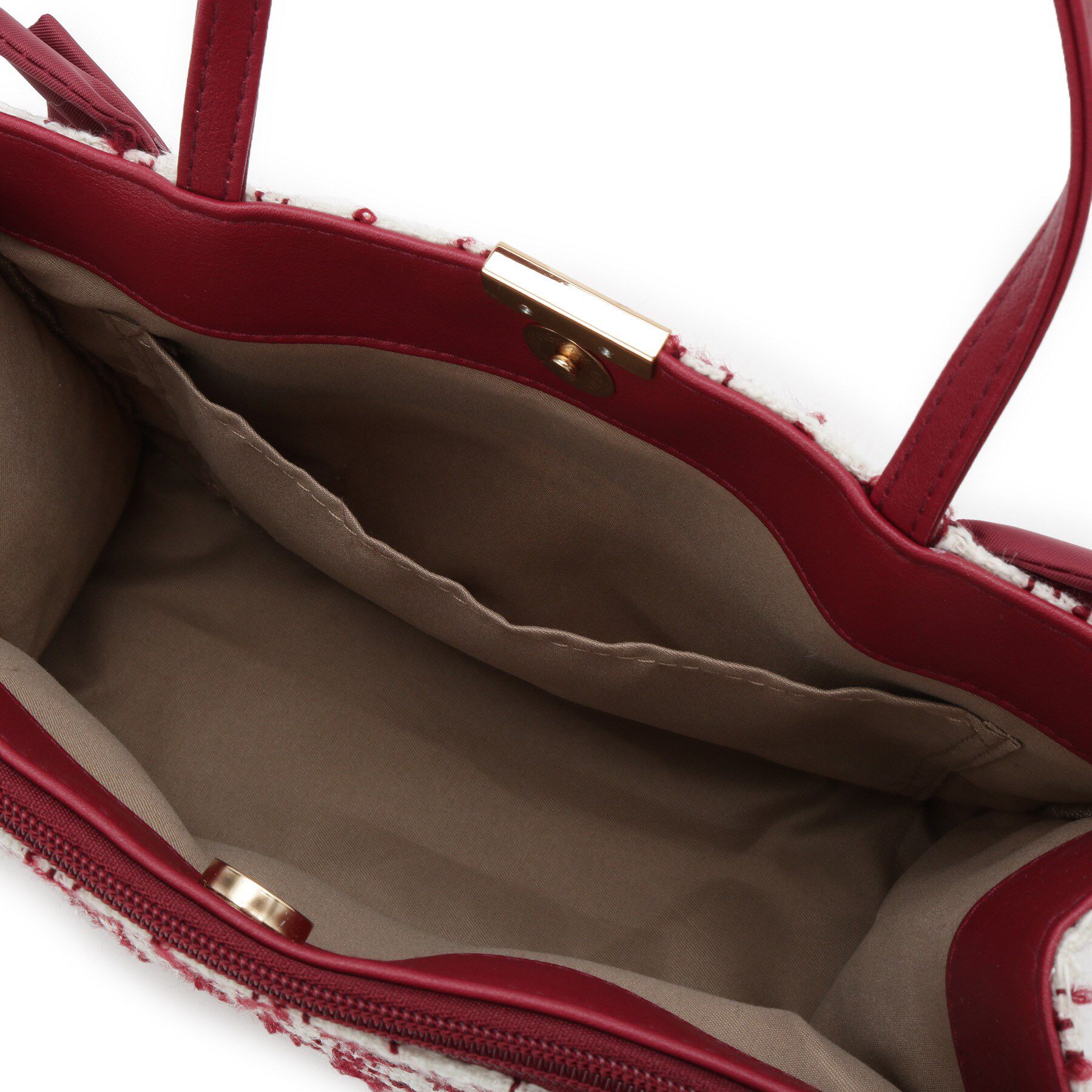 ITS&rsquo;DEMO「フリルツイードミニトート」|ハンドバッグ|