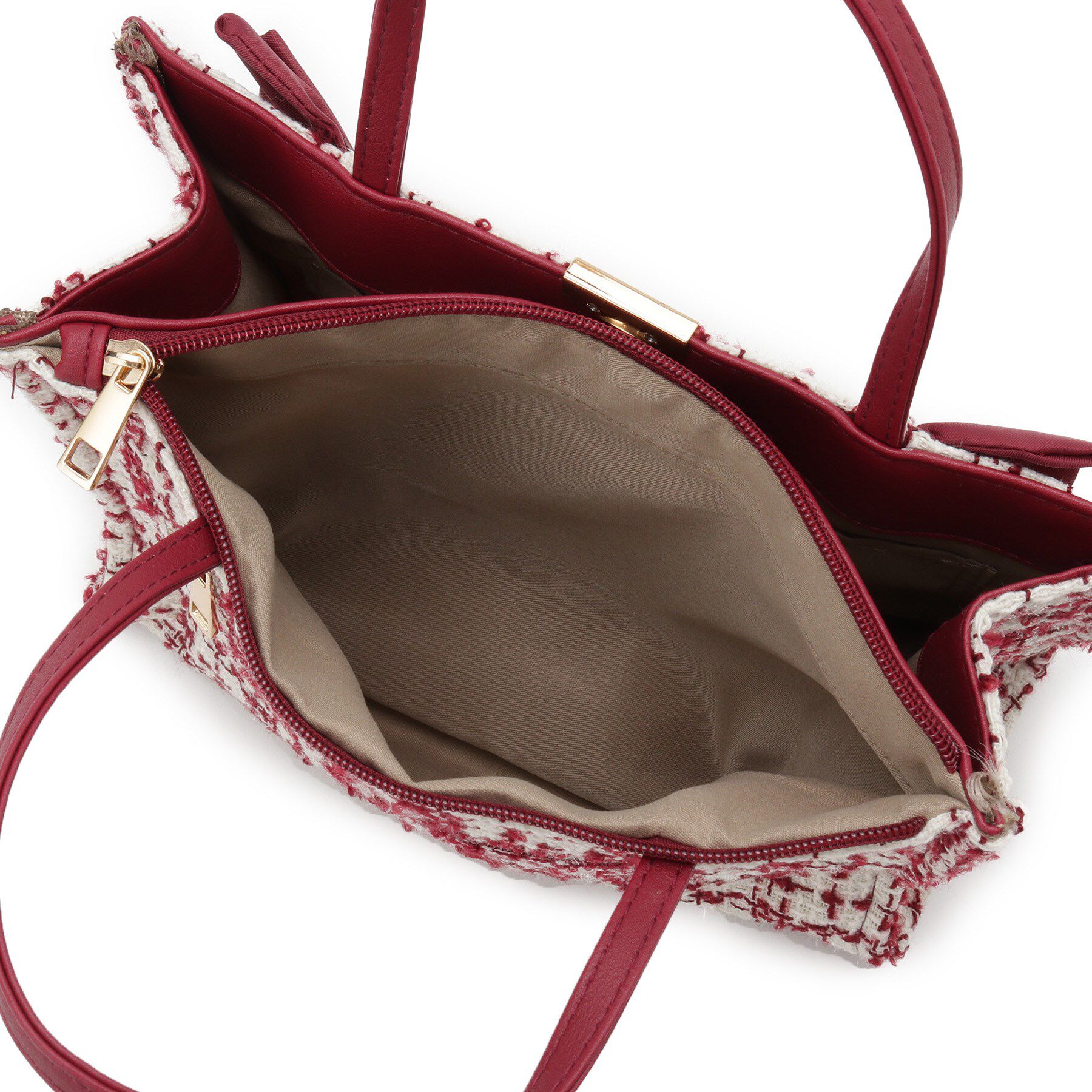 ITS&rsquo;DEMO「フリルツイードミニトート」|ハンドバッグ|