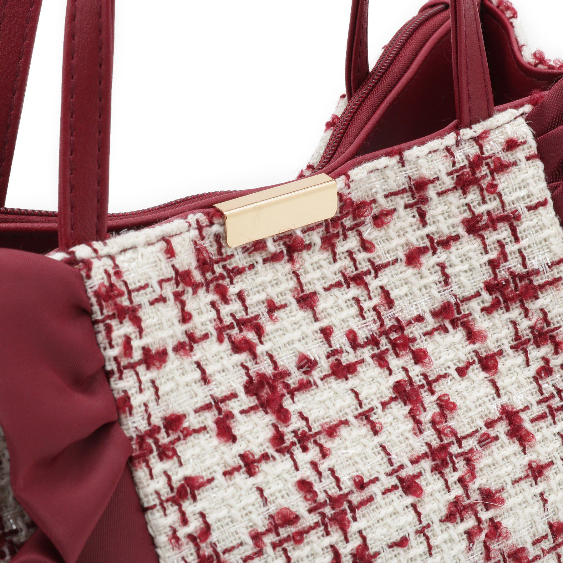 ITS&rsquo;DEMO「フリルツイードミニトート」|ハンドバッグ|