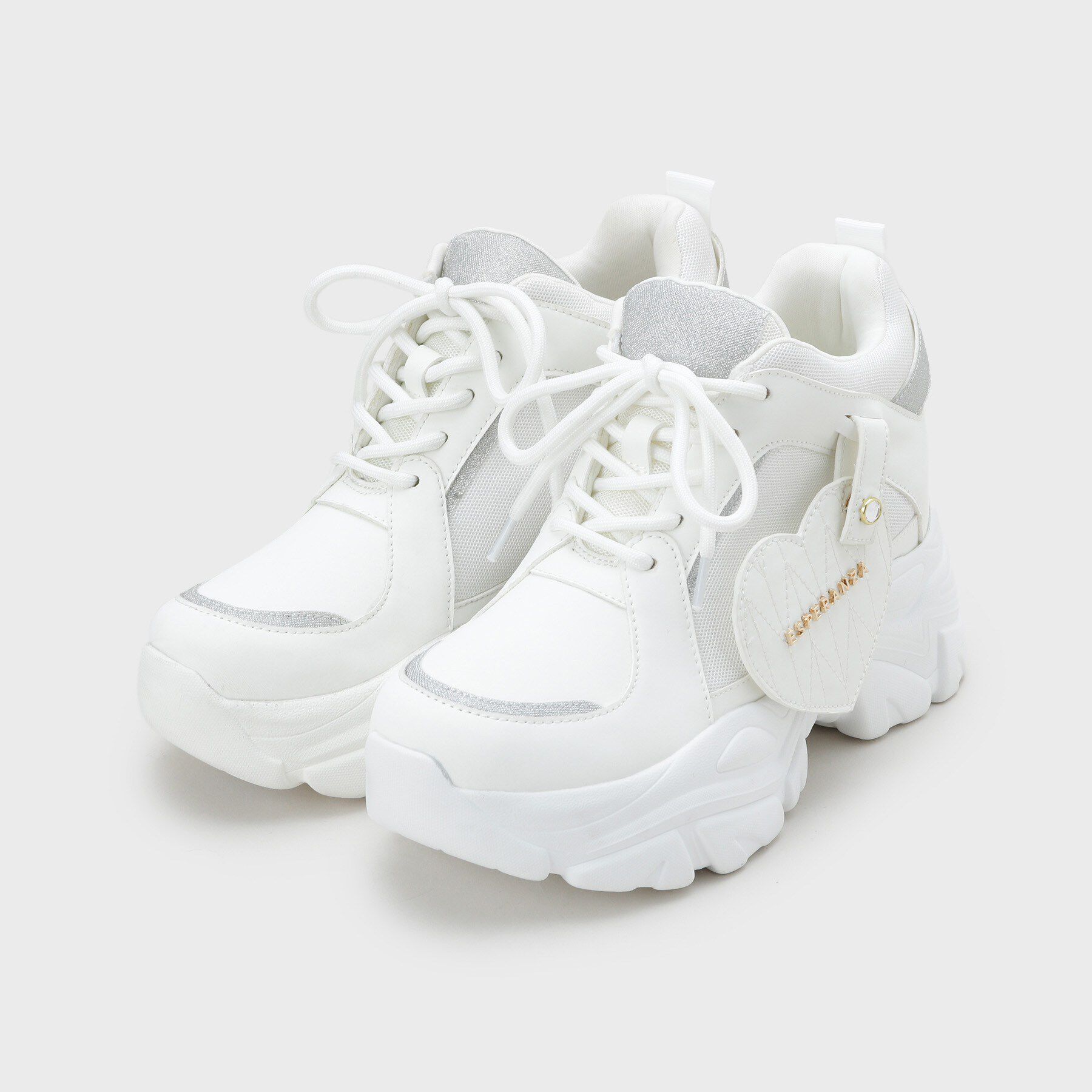 ESPERANZA「【VALENTINE Collection】きゅんフィットハートチャームスニーカー」|スニーカー|