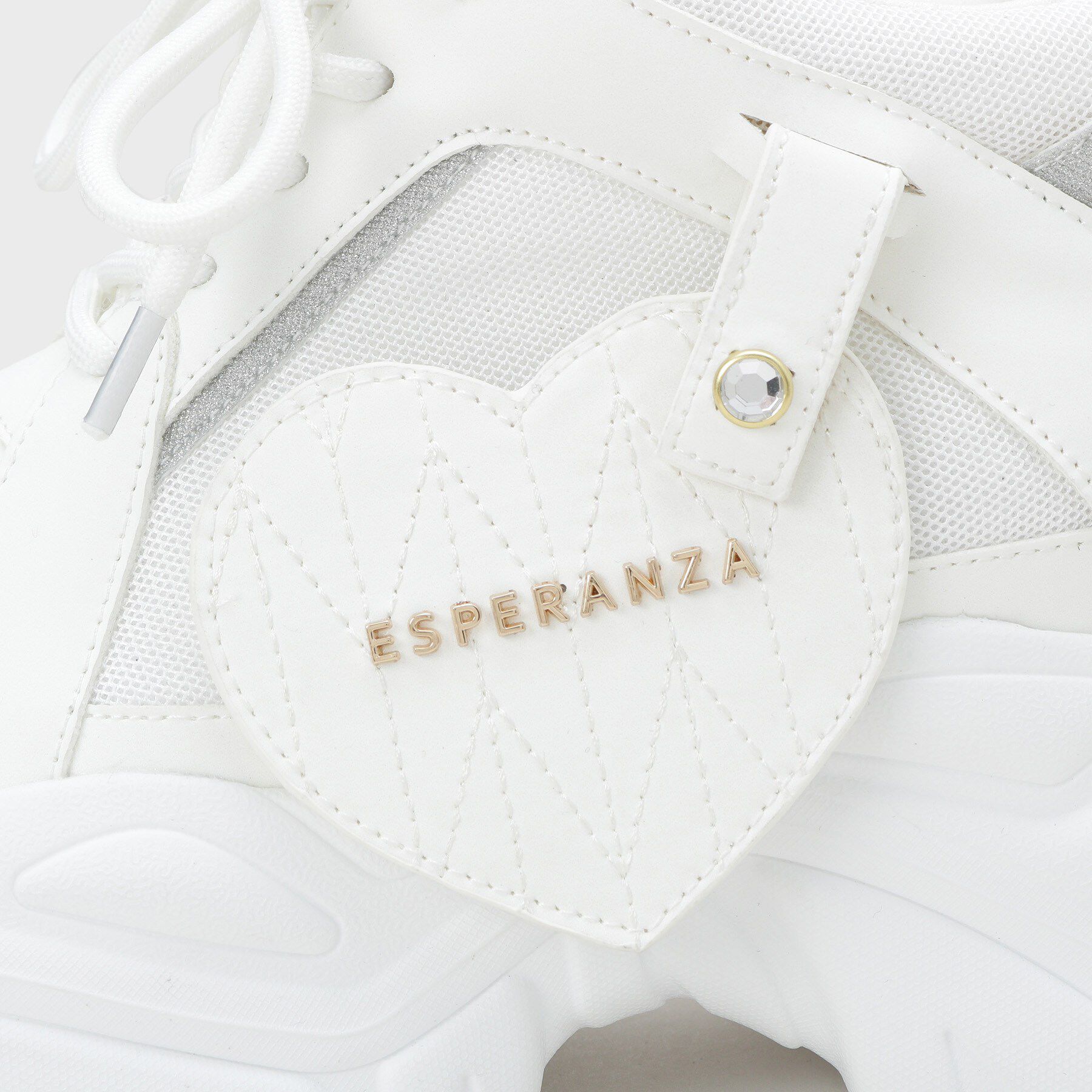 ESPERANZA「【VALENTINE Collection】きゅんフィットハートチャームスニーカー」|スニーカー|