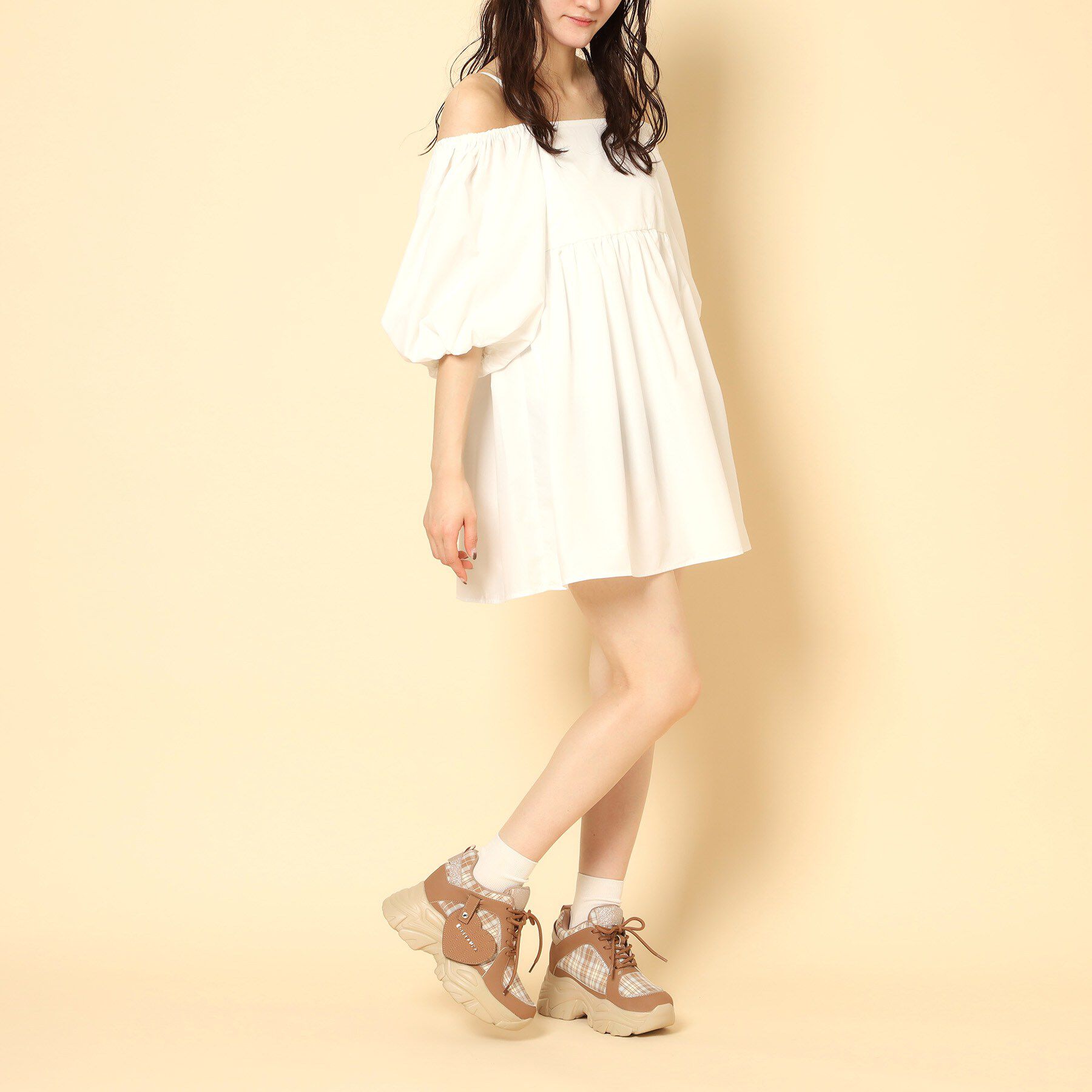 ESPERANZA「【VALENTINE Collection】きゅんフィットハートチャームスニーカー」|スニーカー|