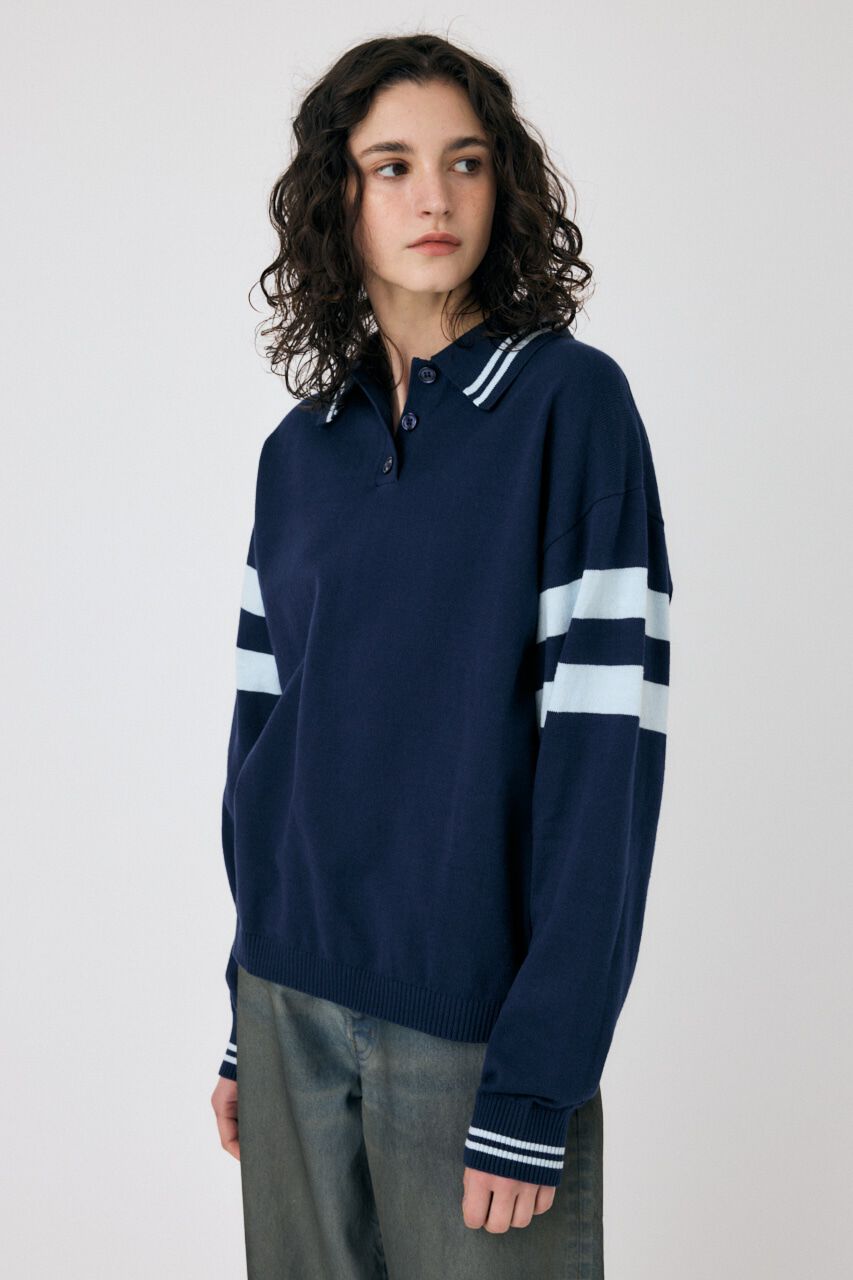MOUSSY「RUGGER ニットポロ」|ニット・セーター|