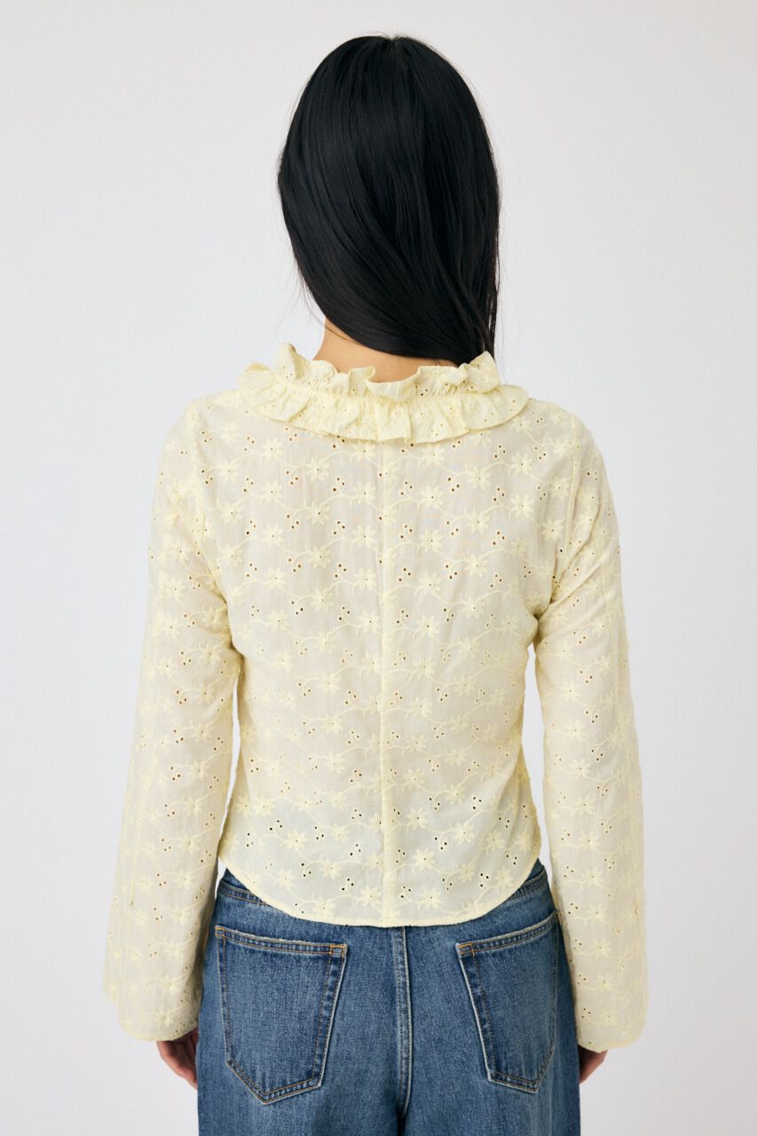 MOUSSY「FRONT TIE EYELET シャツ」|シャツ・ブラウス|