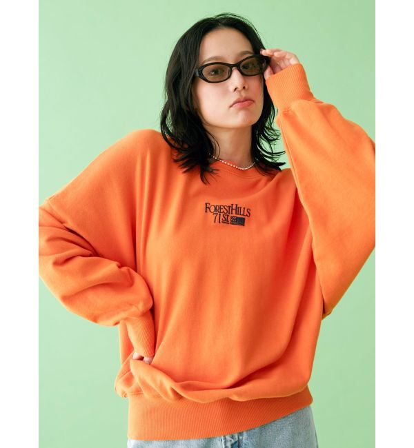 Ungrid「【WEB限定】刺繍ロゴルーズスウェット」|スウェット・ジャージ|