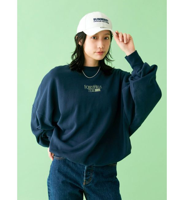 Ungrid「【WEB限定】刺繍ロゴルーズスウェット」|スウェット・ジャージ|