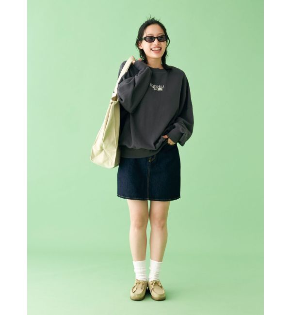 Ungrid「【WEB限定】刺繍ロゴルーズスウェット」|スウェット・ジャージ|