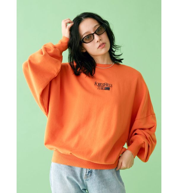 Ungrid「【WEB限定】刺繍ロゴルーズスウェット」|スウェット・ジャージ|