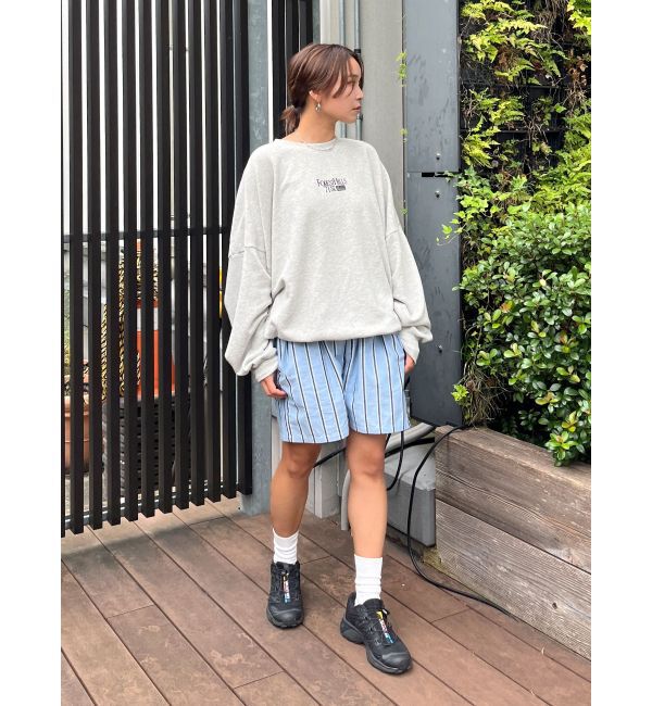 Ungrid「【WEB限定】刺繍ロゴルーズスウェット」|スウェット・ジャージ|