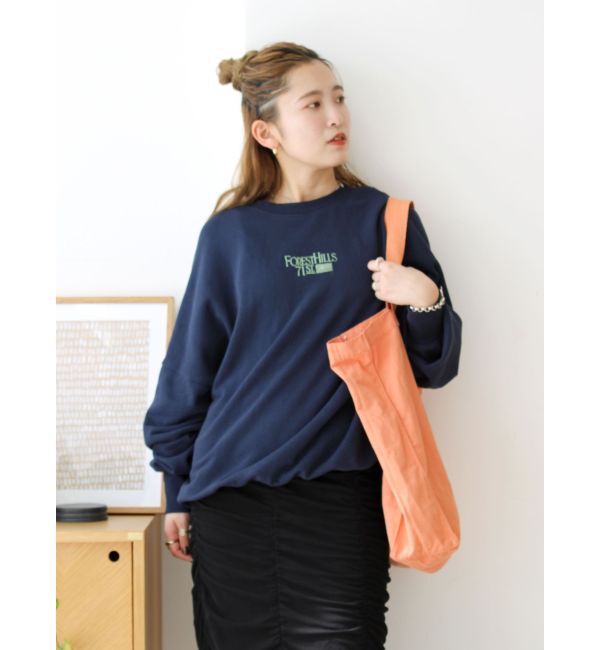 Ungrid「【WEB限定】刺繍ロゴルーズスウェット」|スウェット・ジャージ|