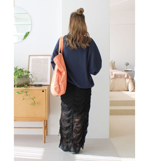 Ungrid「【WEB限定】刺繍ロゴルーズスウェット」|スウェット・ジャージ|