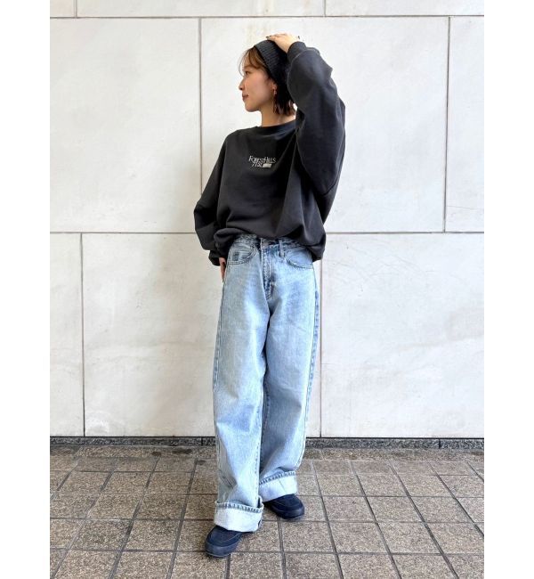 Ungrid「【WEB限定】刺繍ロゴルーズスウェット」|スウェット・ジャージ|