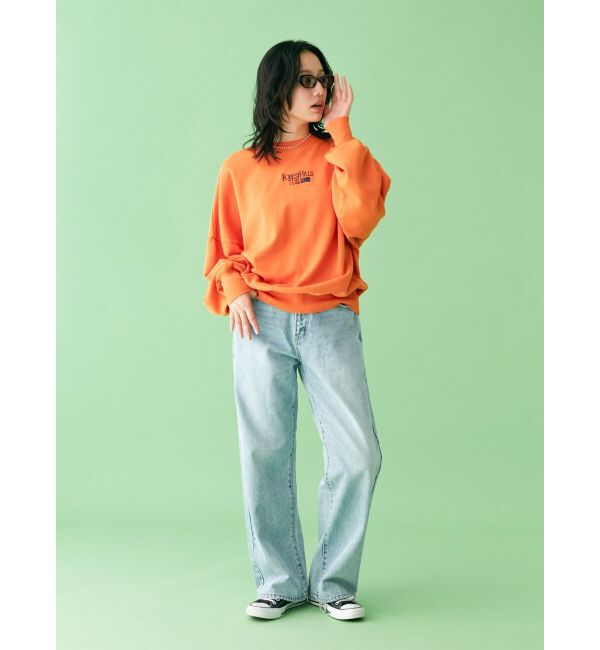 Ungrid「【WEB限定】刺繍ロゴルーズスウェット」|スウェット・ジャージ|