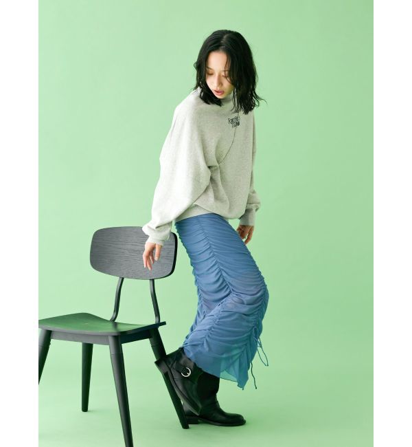 Ungrid「【WEB限定】刺繍ロゴルーズスウェット」|スウェット・ジャージ|